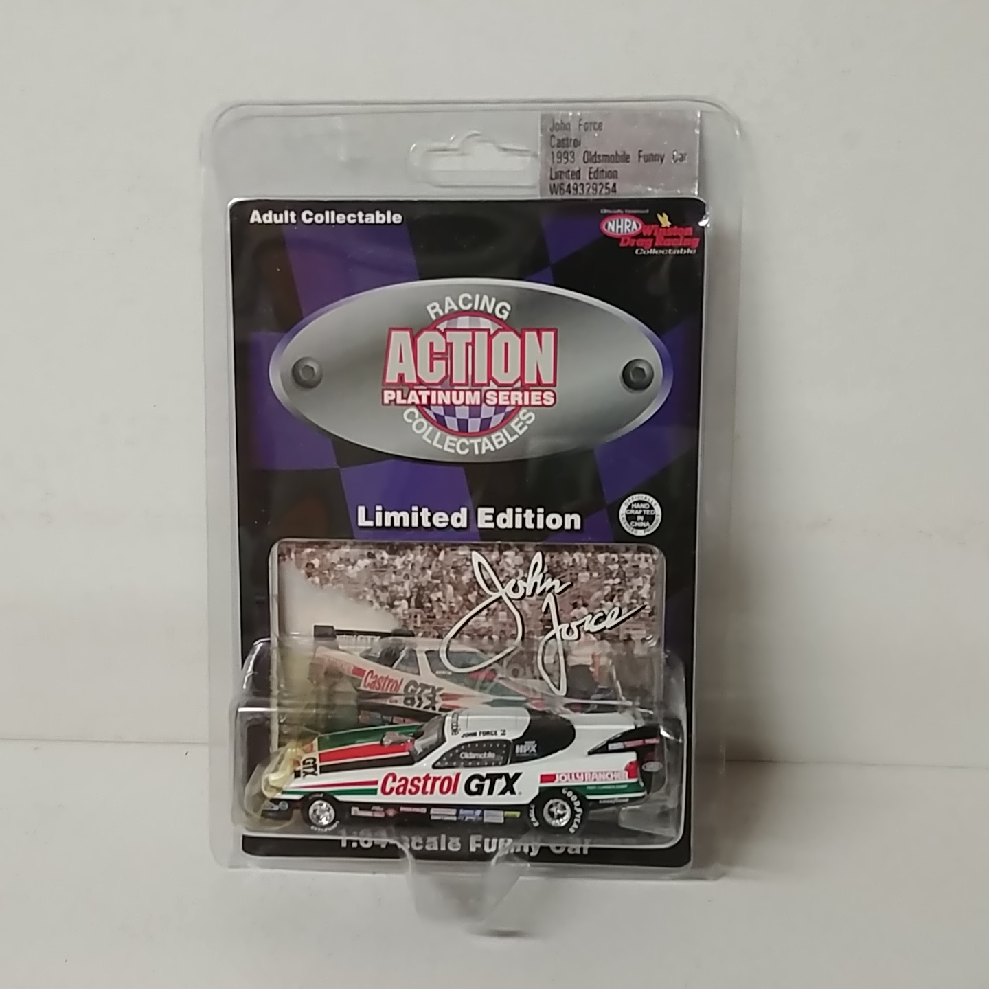 ..1993 John Force 1/64th Castrol GTX Oldsmobile funny car