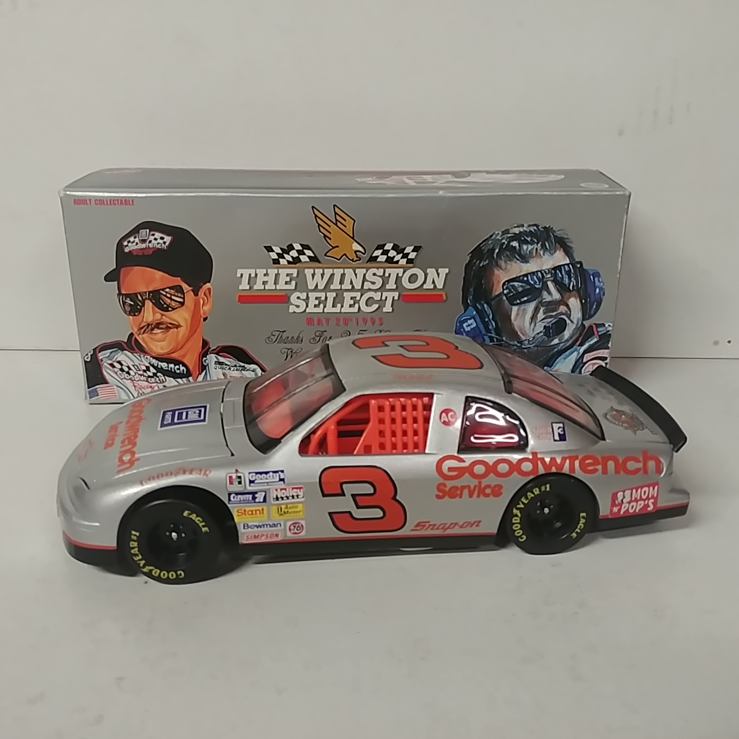 1995 Dale Earnhardt 1/24th Goodwrench "Silver Select" c/w car