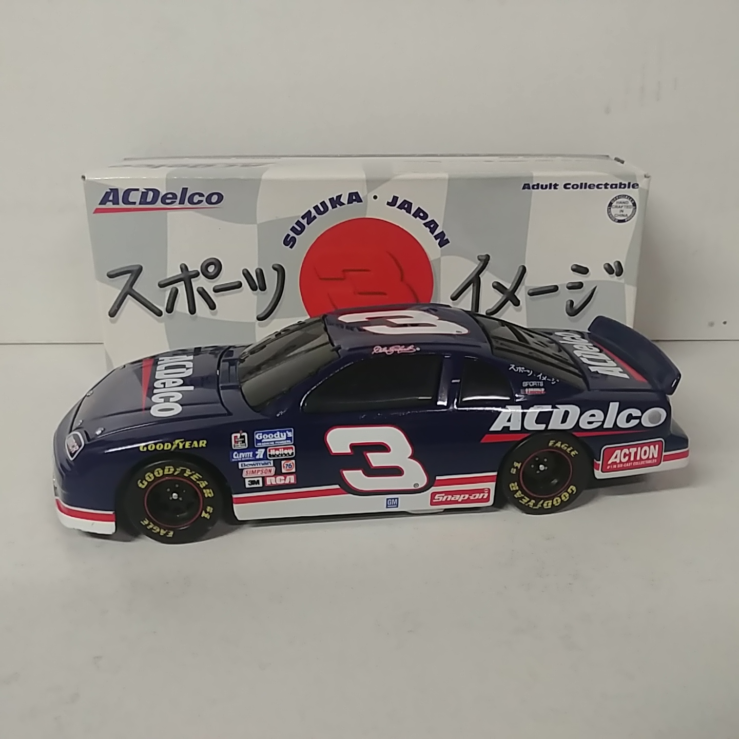 1996 Dale Earnhardt 1/24th AC Delco "Japan" b/w bank Monte Carlo