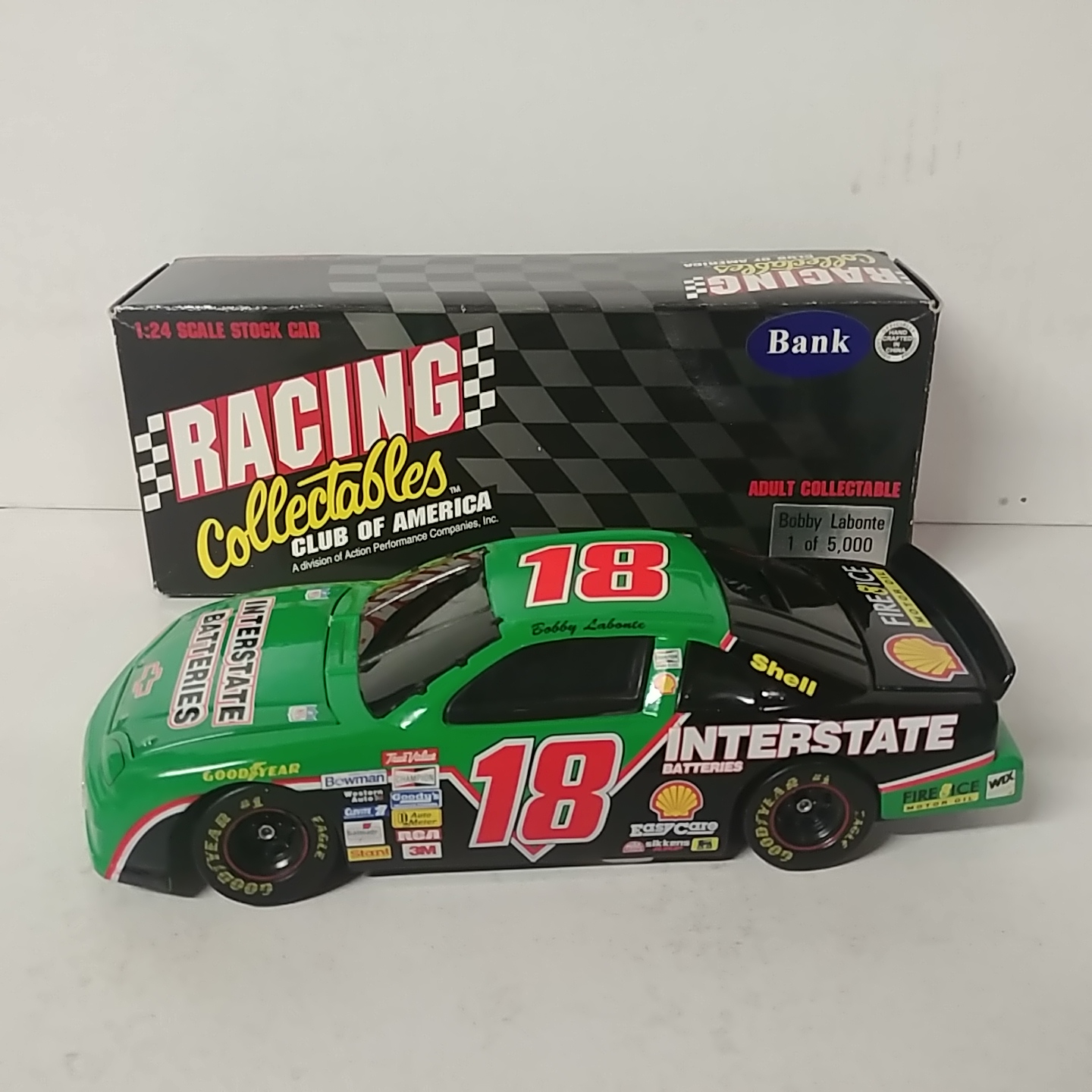 1996 Bobby Labonte 1/24th Interstate Batteries b/w bank Monte Carlo