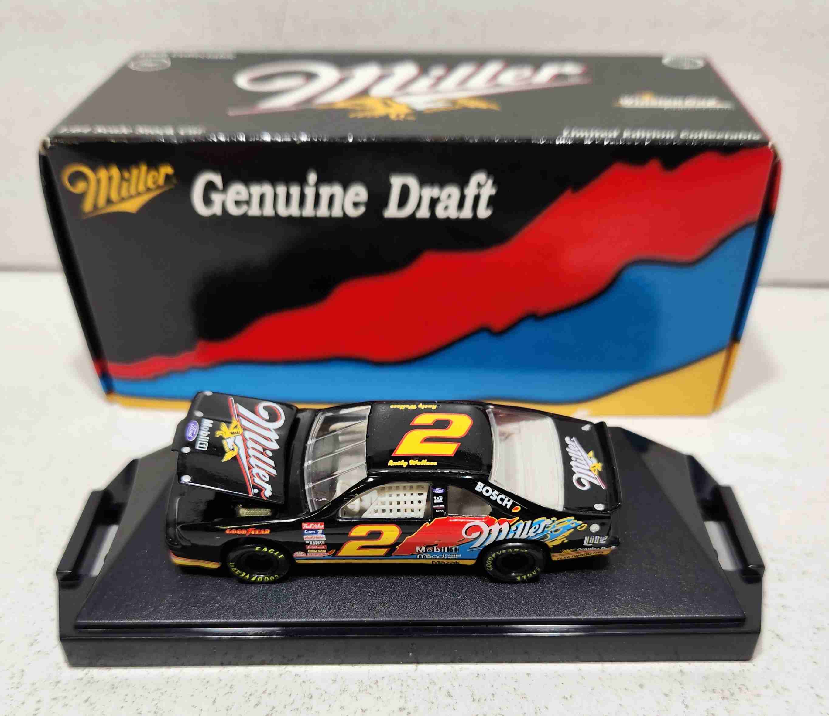 1996 Rusty Wallace 1/64th Miller "Splash" hood open Thunderbird