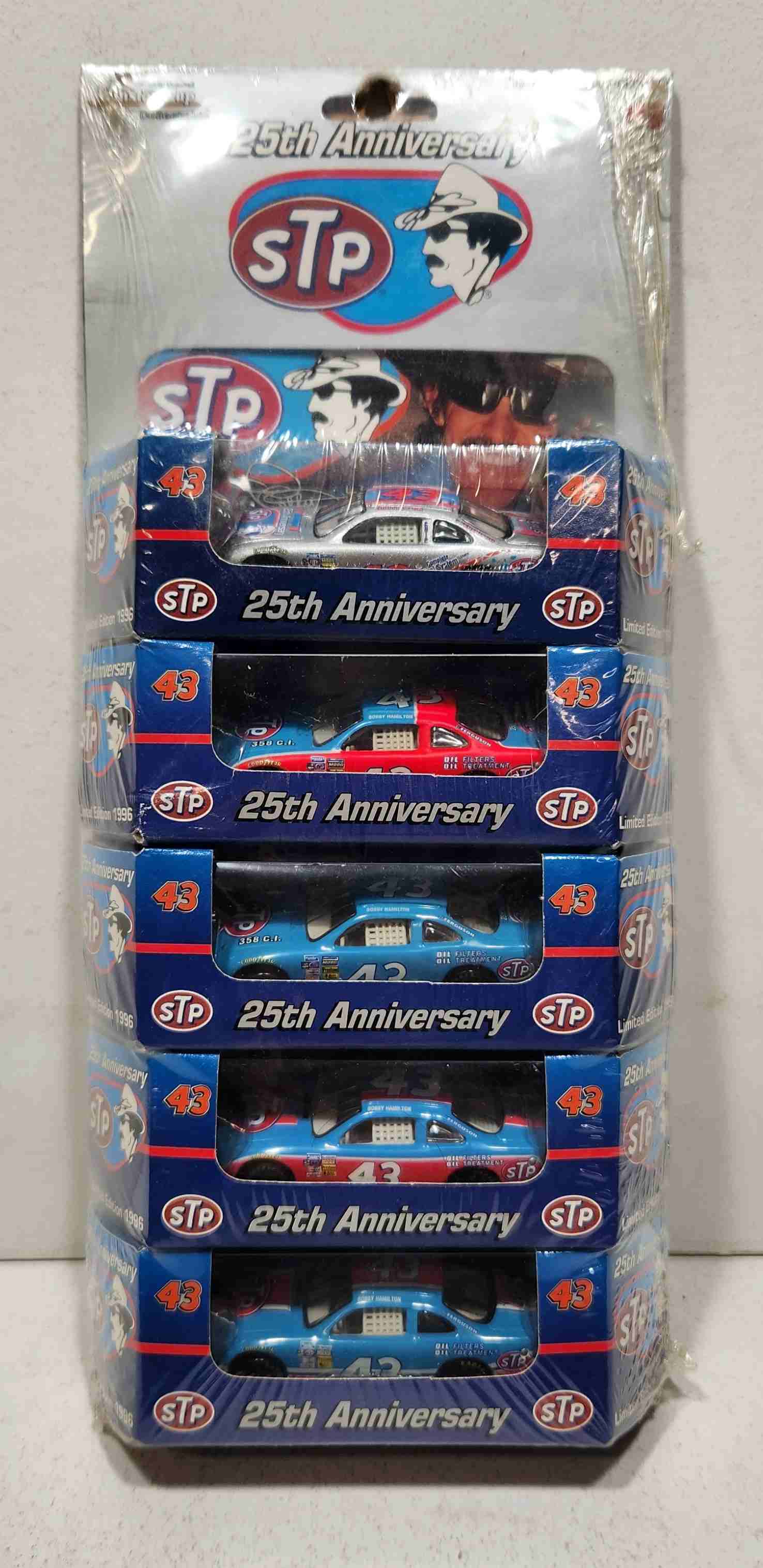 1996 Bobby Hamilton 1/64th STP "Richard Petty 25th Anniversary Set" cars