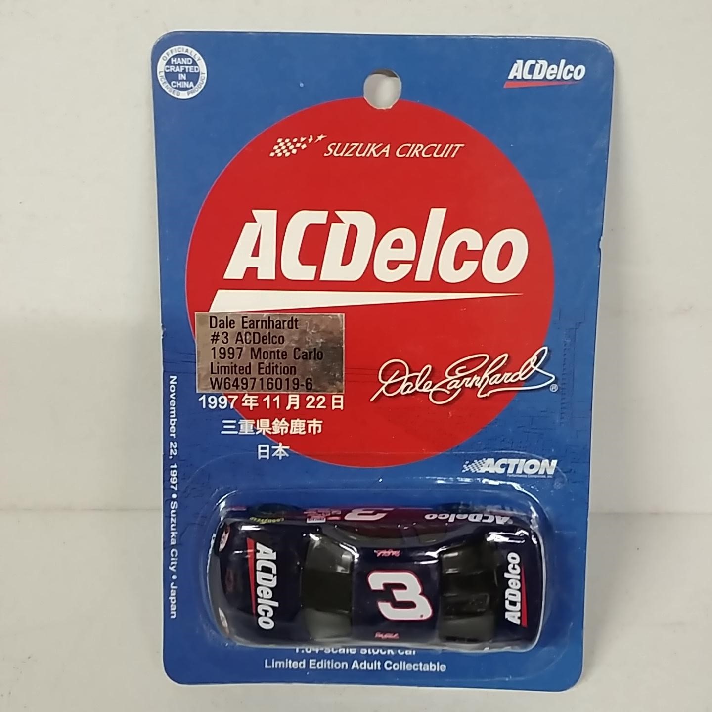 1997 Dale Earnhardt 1/64th AC Delco "Suzuka Japan" black Window car