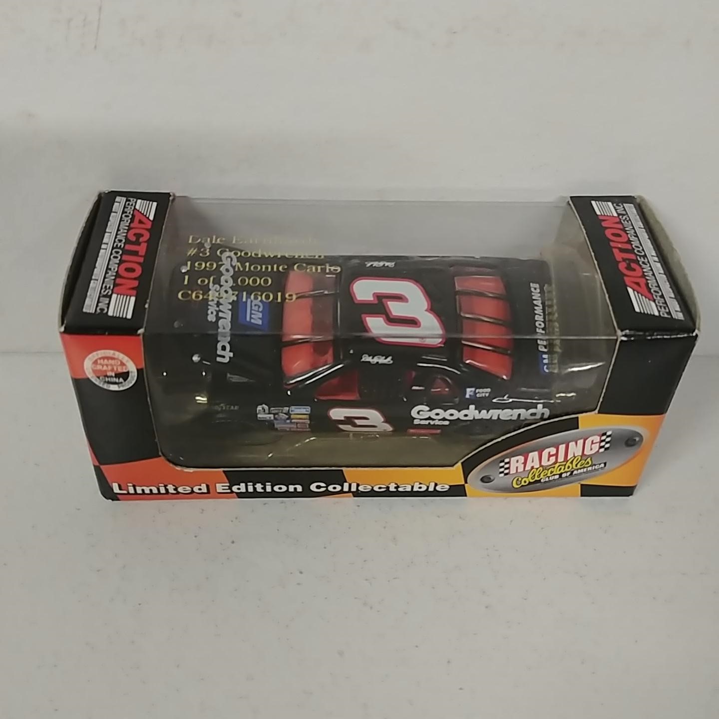 1997 Dale Earnhardt 1/64th Goodwrench RCCA hood open Monte Carlo