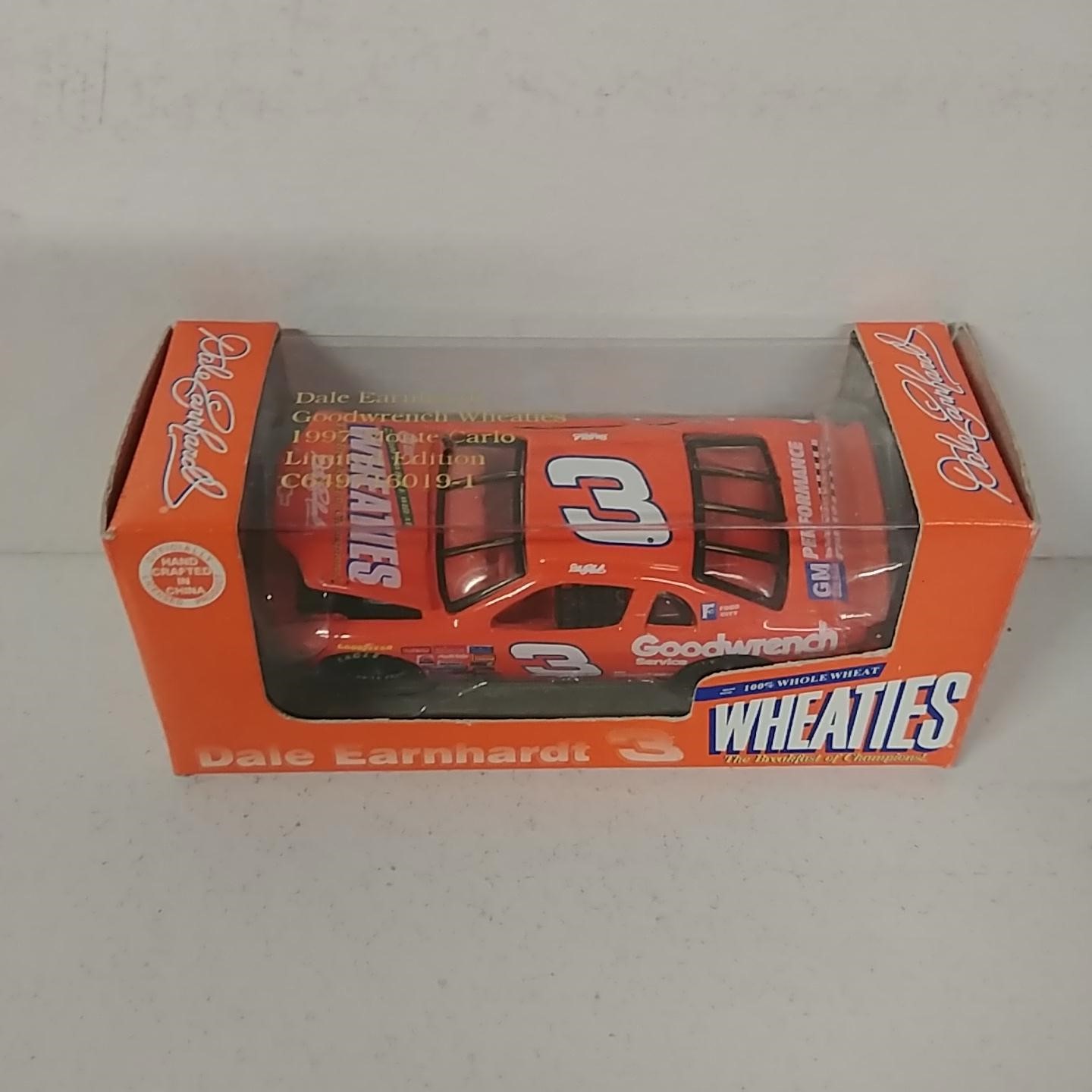 1997 Dale Earnhardt 1/64th Goodwrench "Wheaties" hood open Monte Carlo