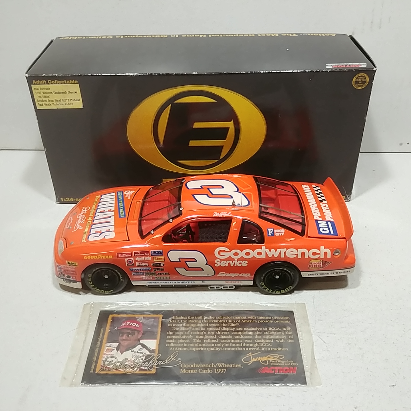 1997 Dale Earnhardt 1/24th GM Goodwrench "Wheaties" (2nd edition) Elite Monte Carlo