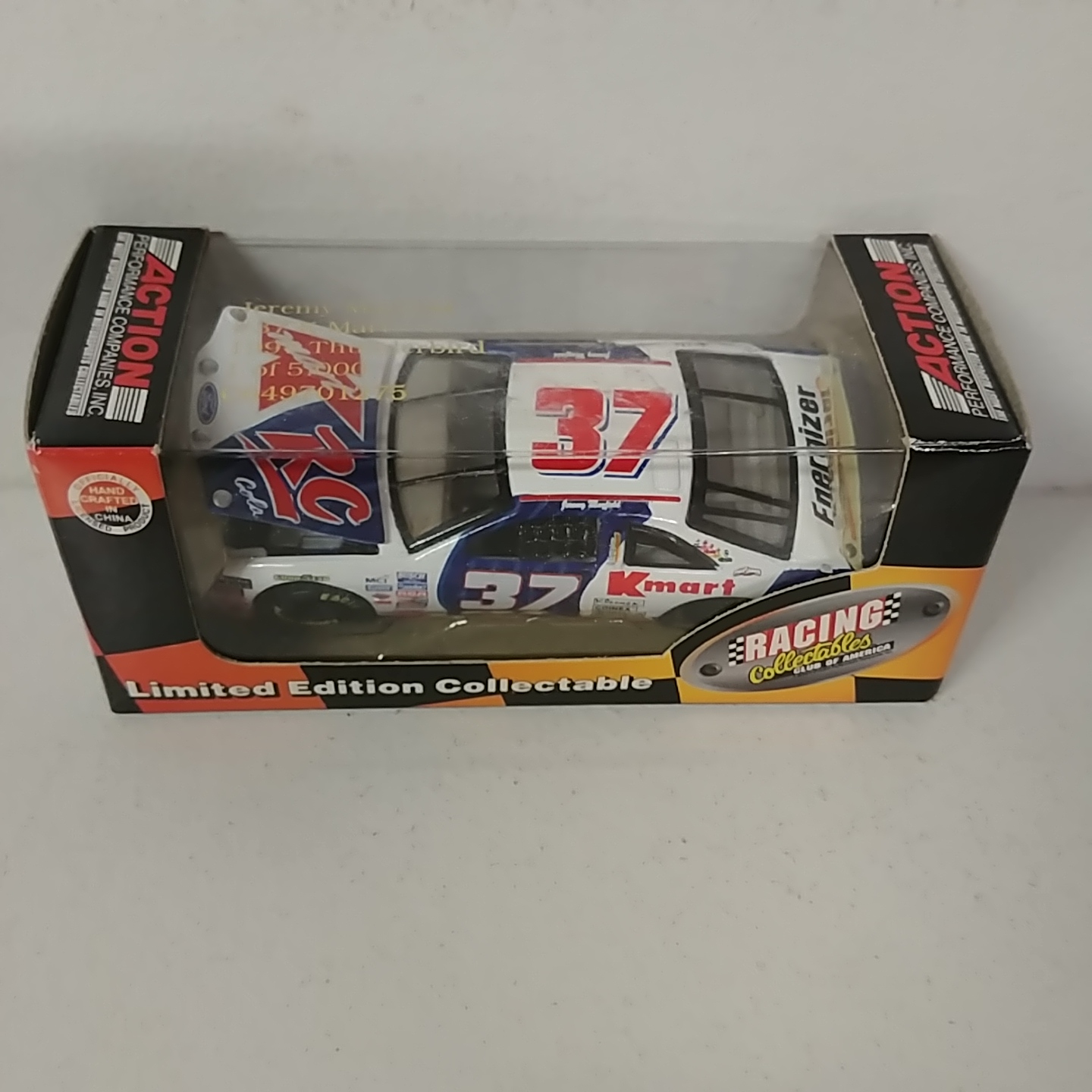 1997 Jeremy Mayfield 1/64th Kmart/RC Cola hood open Thunderbird