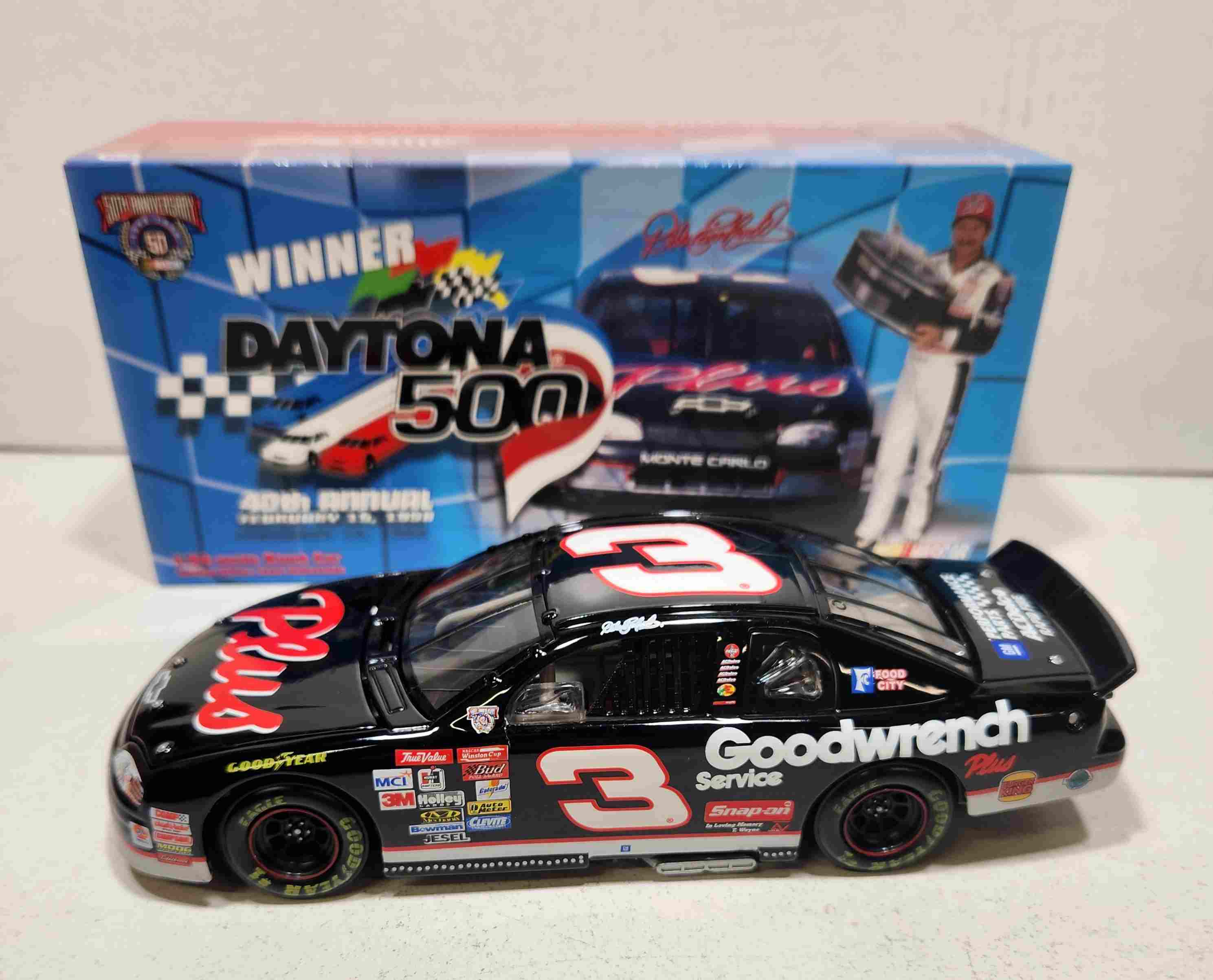 1998 Dale Earnhardt 1/24th Goodwrench "Daytona 500 Win" RCCA c/w/bank Monte Carlo