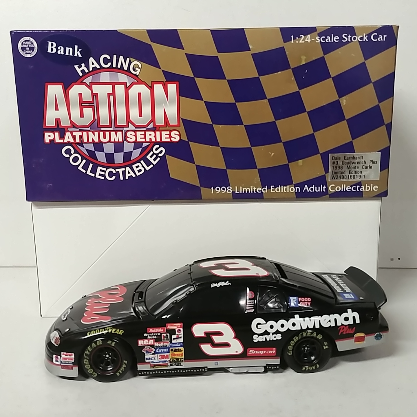 1998 Dale Earnhardt 1/24th Goodwrench Plus b/w bank Monte Carlo