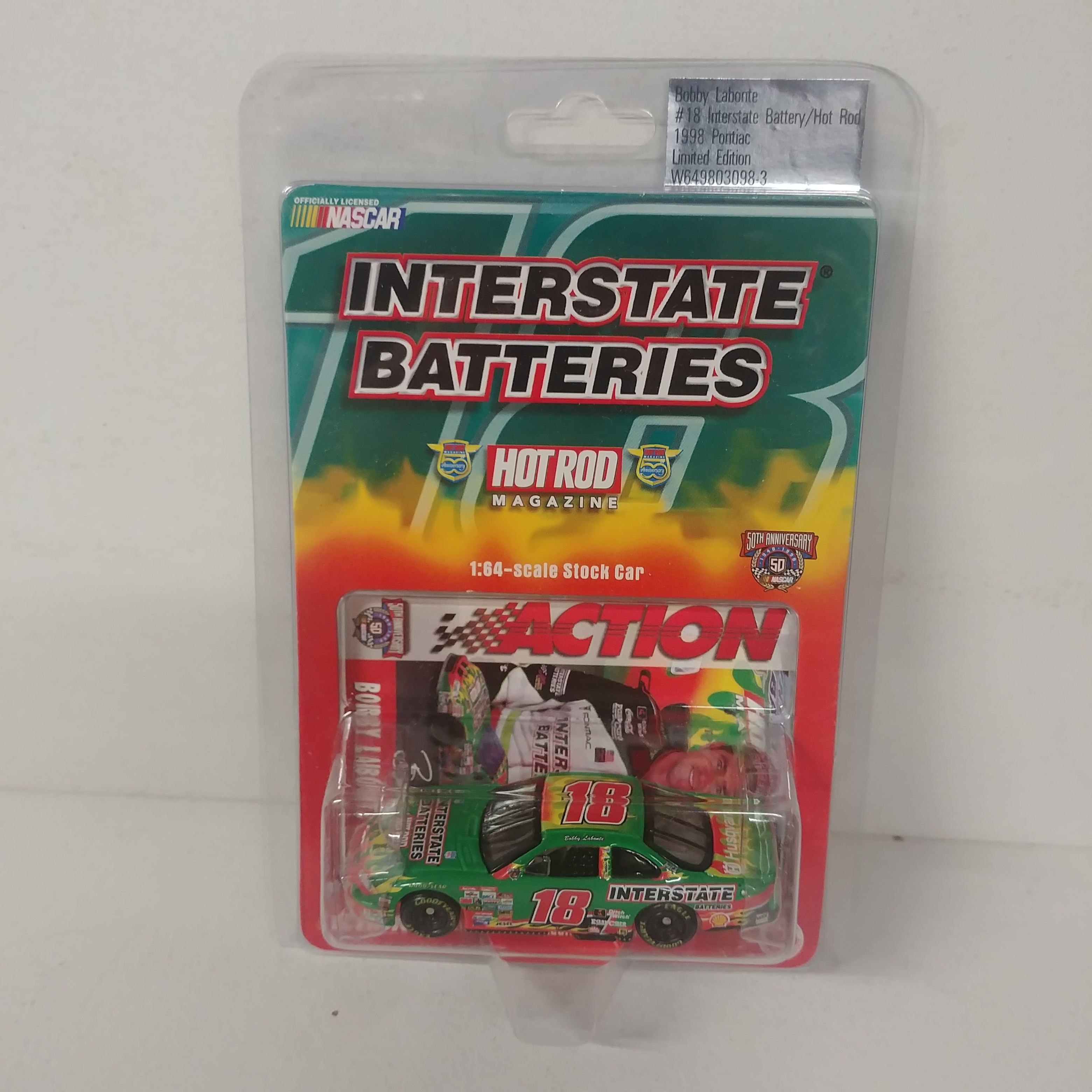 1998 Bobby Labonte 1/64th Interstate Batteries "Hot Rod Magazine" Pontiac