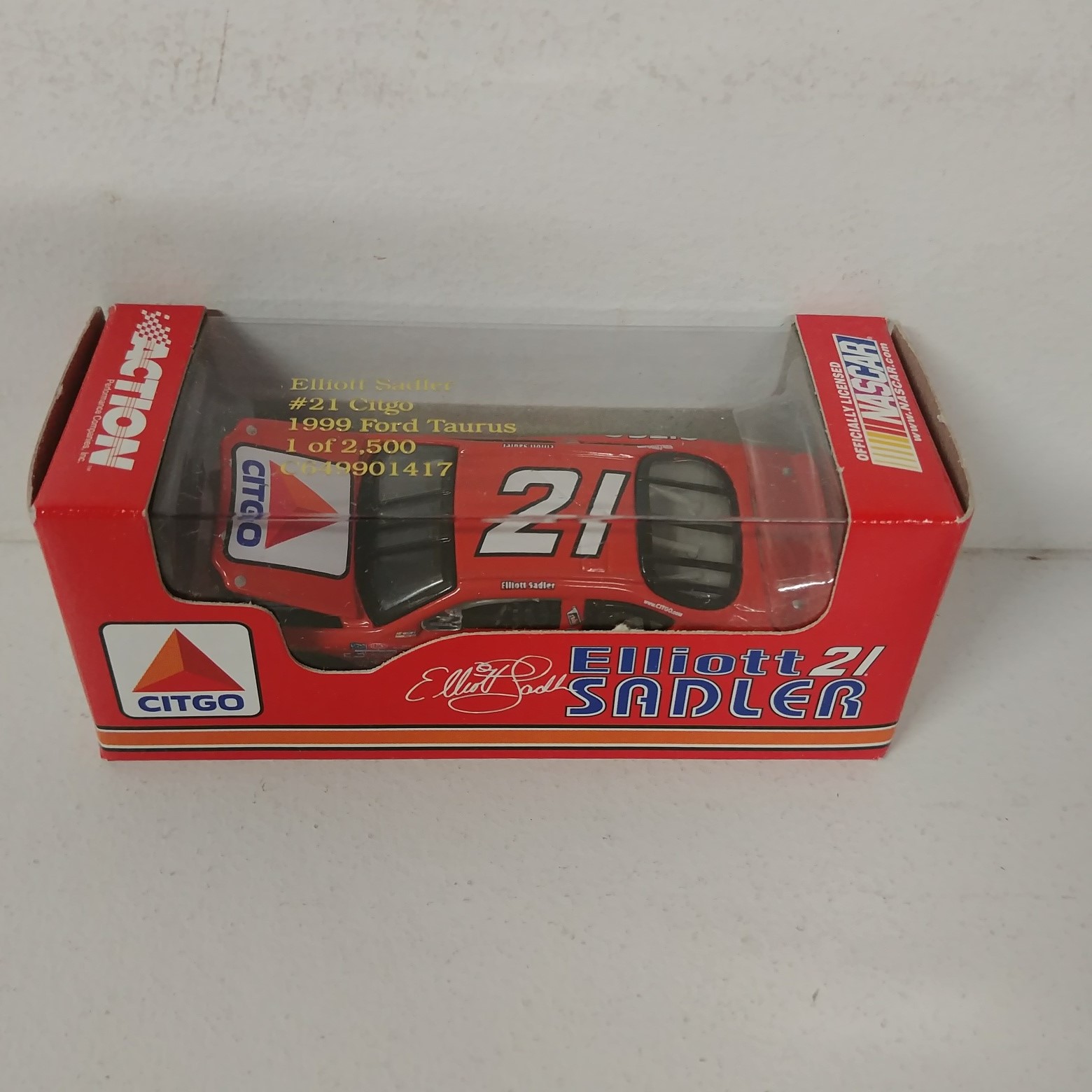 1999 Elliott Sadler 1/64th Citgo RCCA hood open Taurus