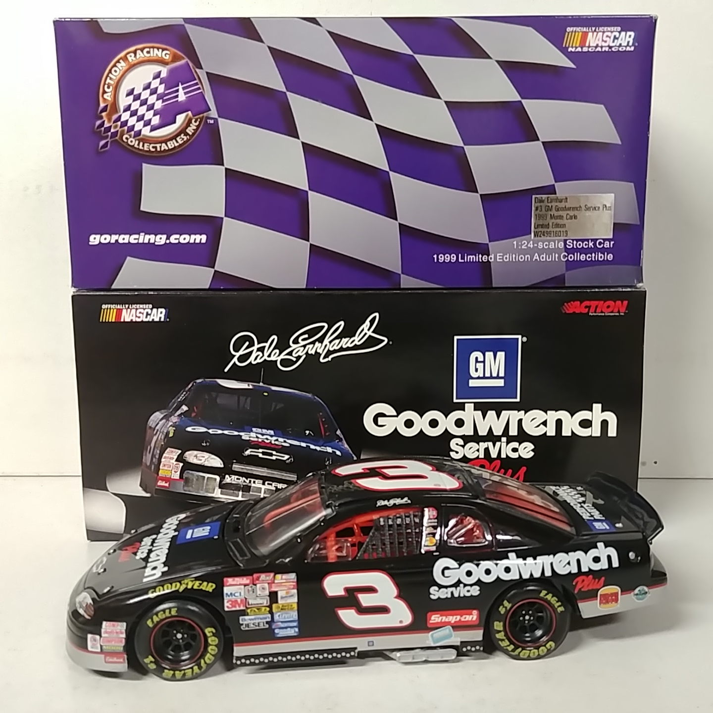 1999 Dale Earnhardt 1/24th GM Goodwrench Plus c/w Monte Carlo