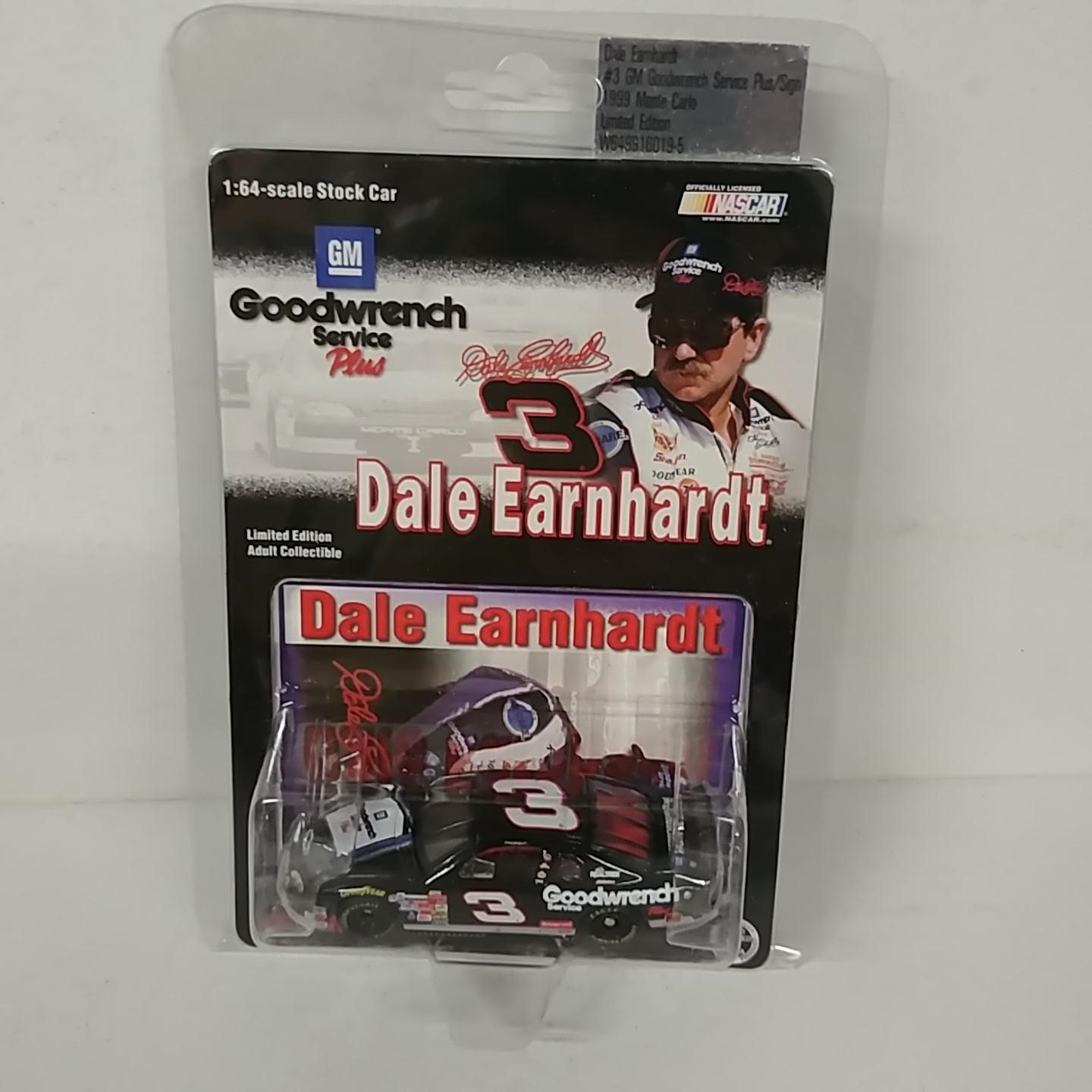 1999 Dale Earnhardt 1/64th GM Goodwrench "Sign" Monte Carlo