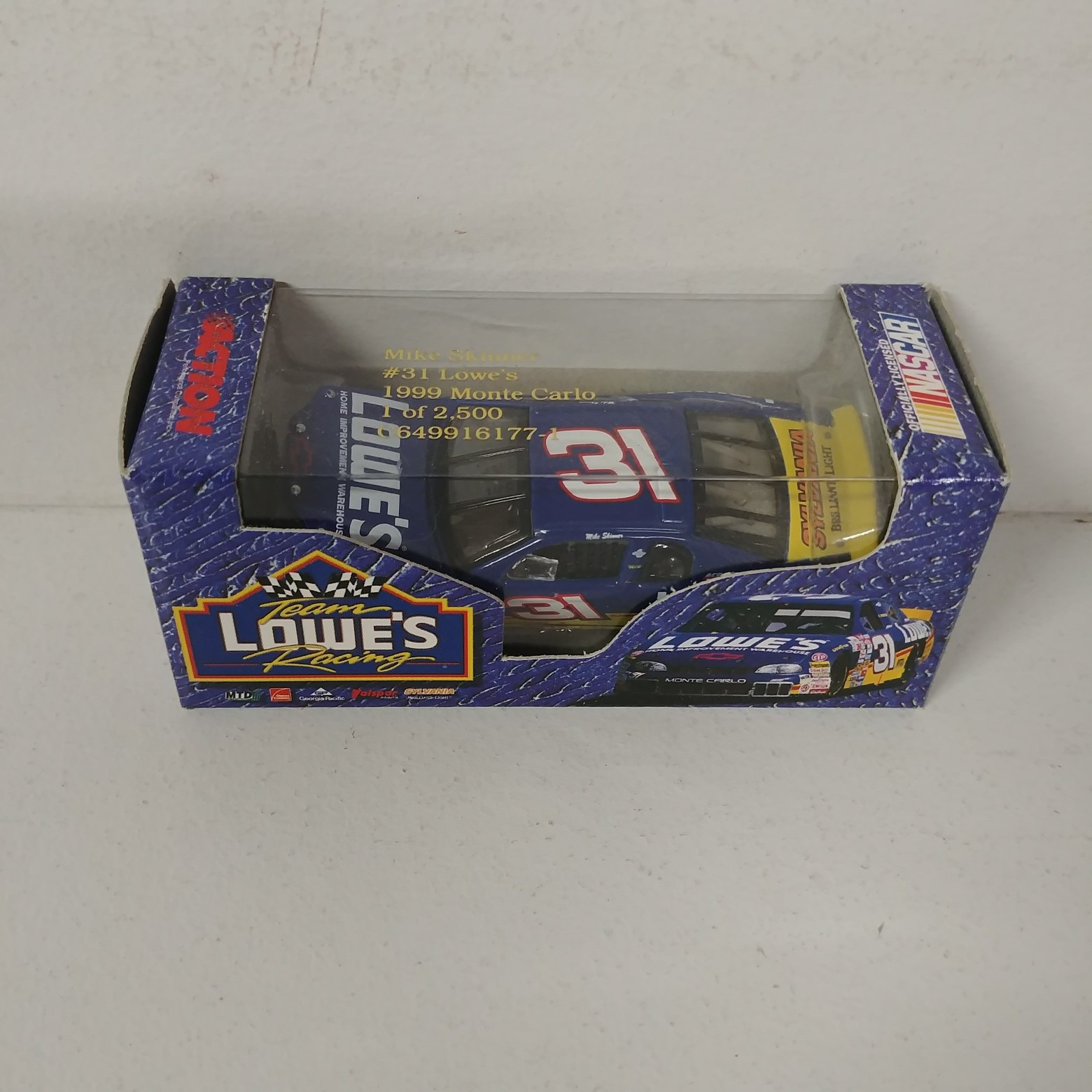 1999 Mike Skinner 1/64th Lowe's RCCA hood open Monte Carlo