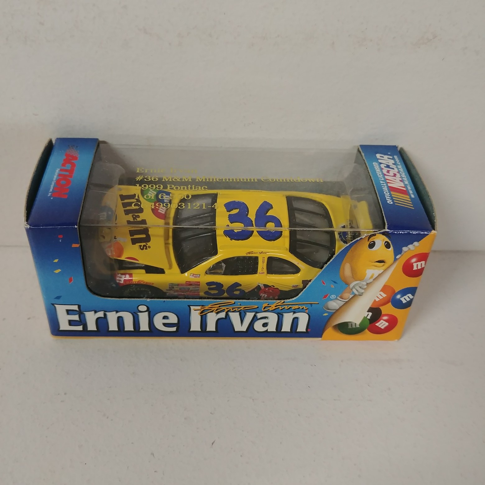 1999 Ernie Irvan 1/64th M&M's "Countdown" RCCA hood open Pontiac