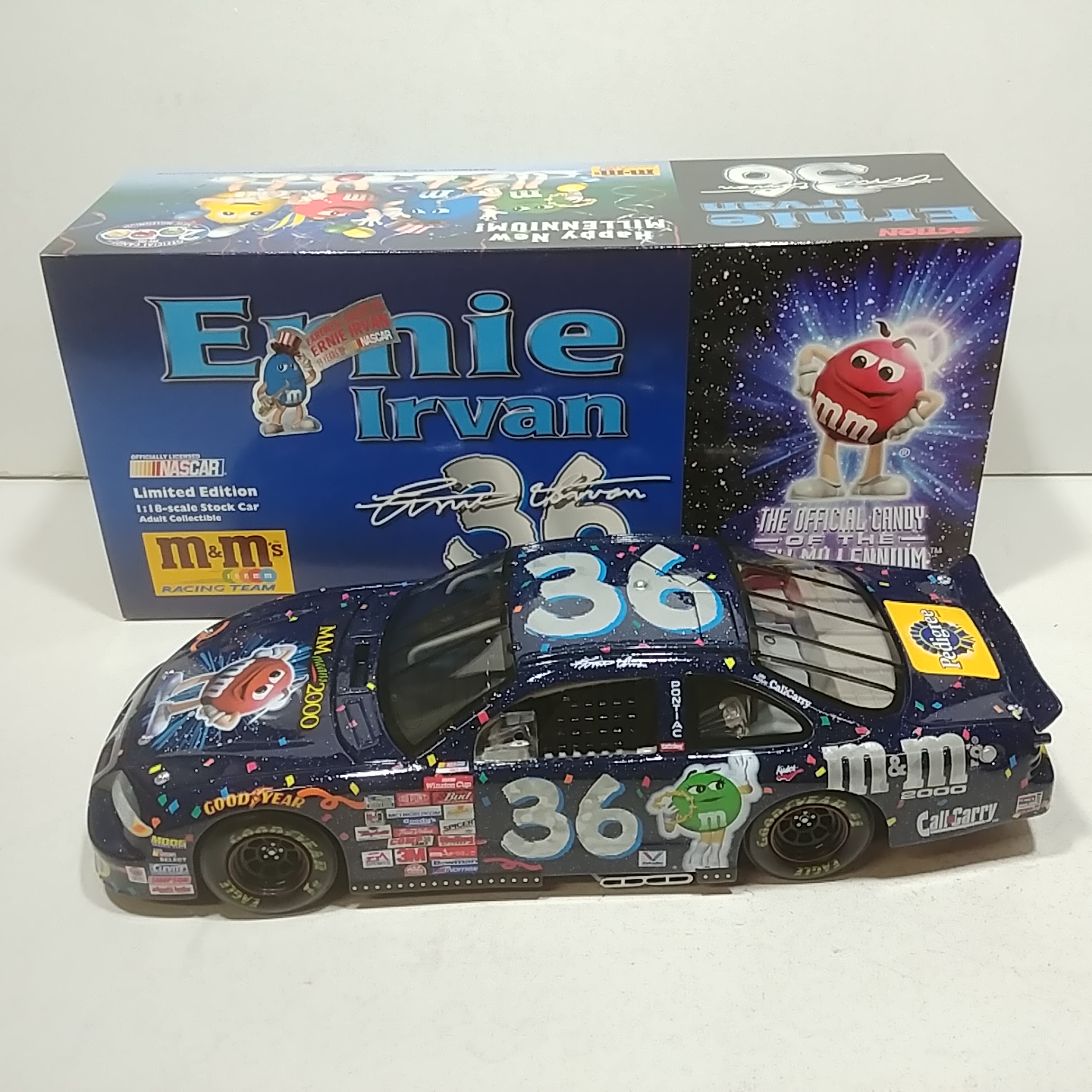 1999 Ernie Irvan 1/18th M&M's "Millennium" ARC Pontiac