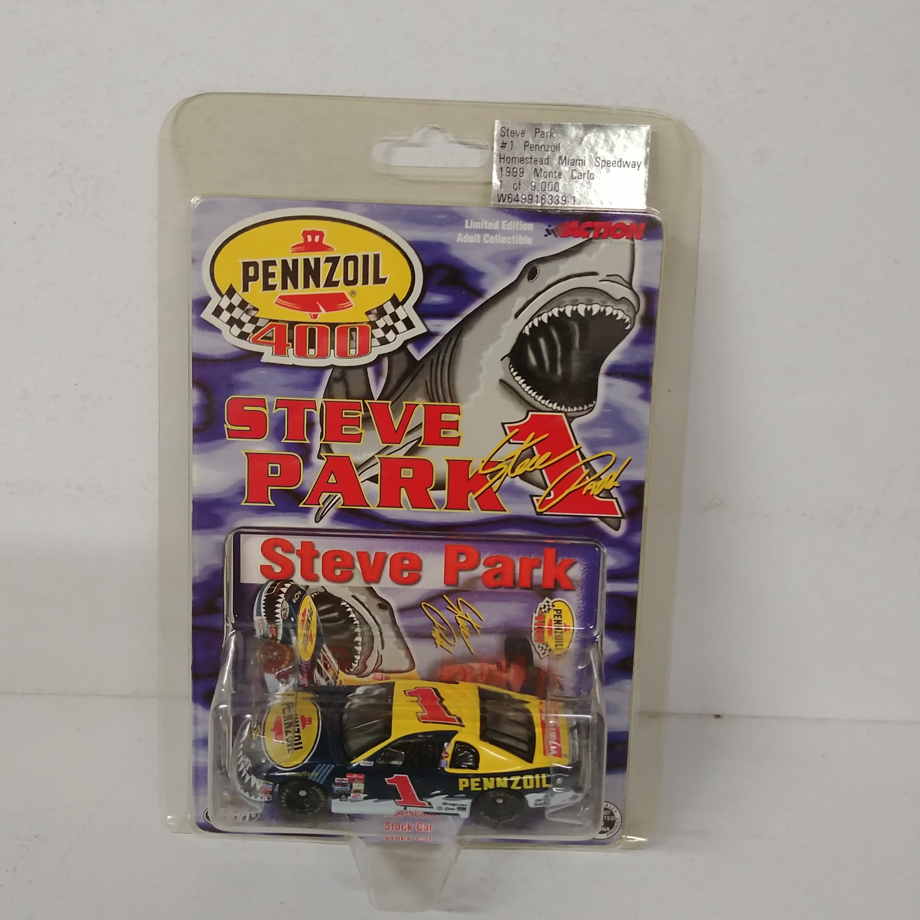 1999 Steve Park 1/64th Pennzoil "Miami Shark" ARC Monte Carlo