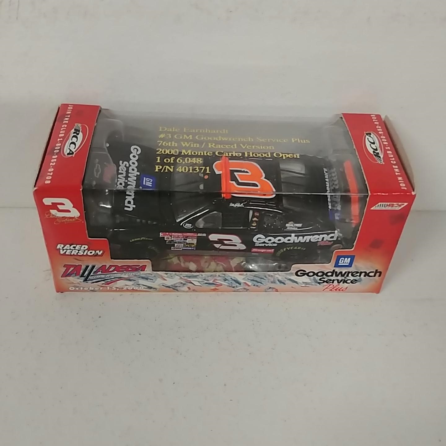 2000 Dale Earnhardt 1/64th Goodwrench "Talladega 76th Win" hood open Monte Carlo