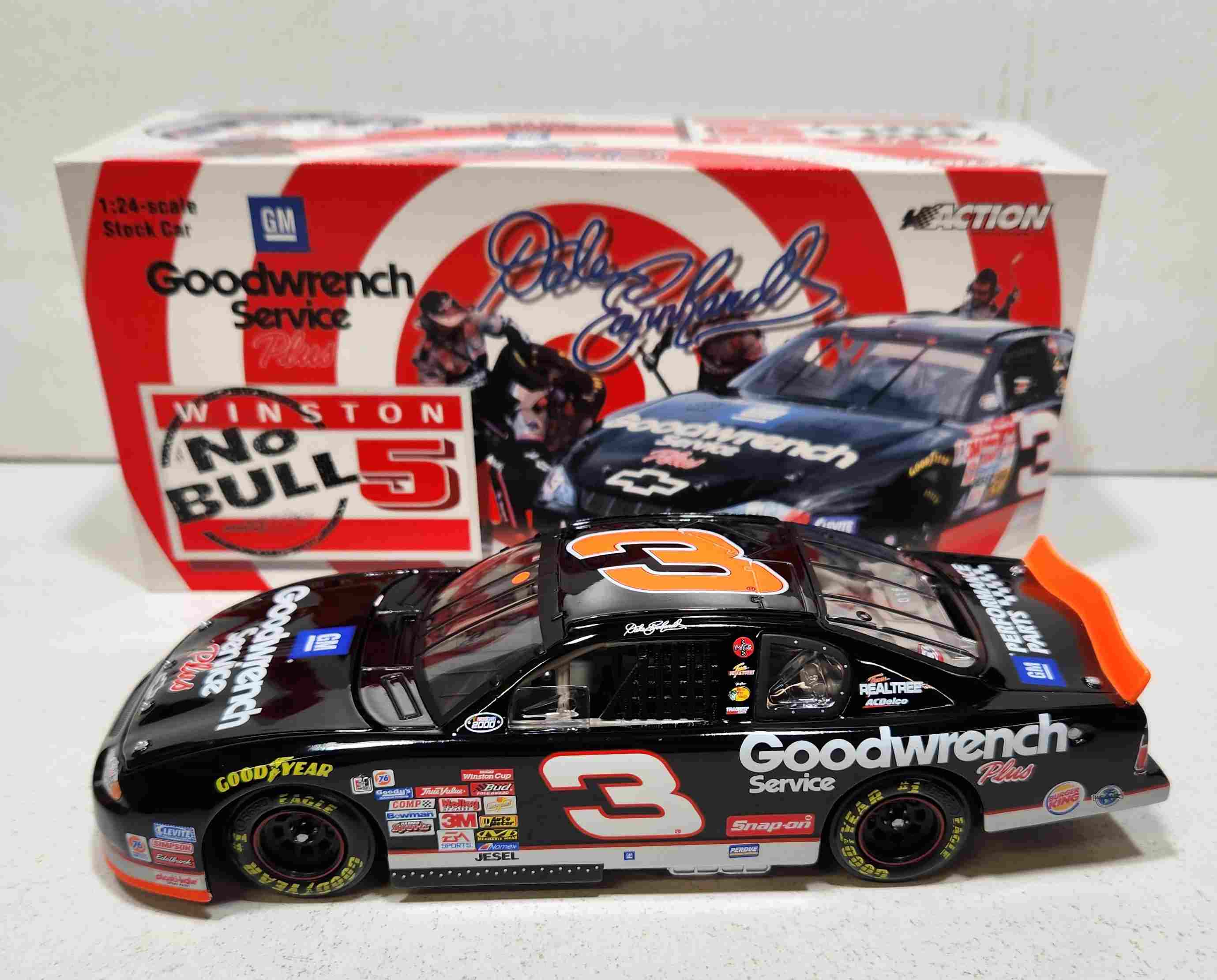 2000 Dale Earnhardt 1/24th Goodwrench "No Bull" c/w/b Monte Carlo