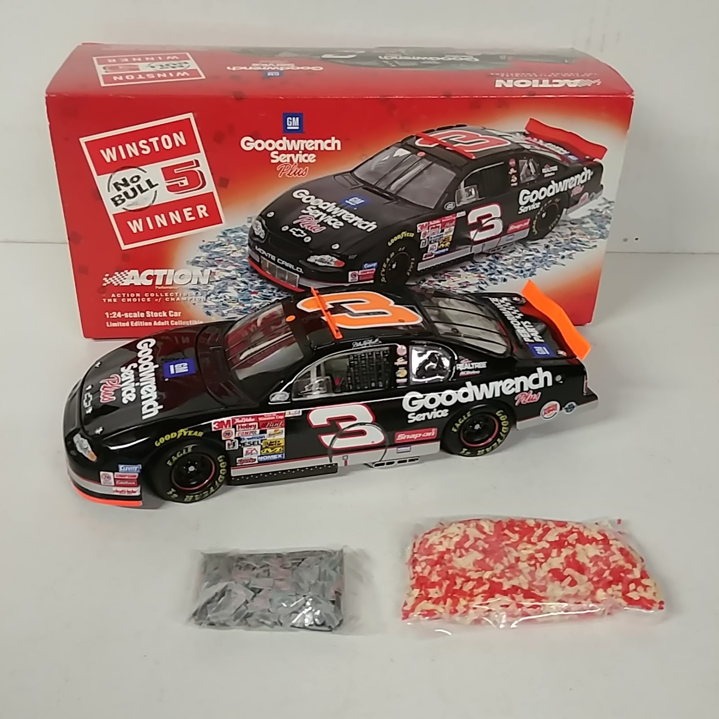 2000 Dale Earnhardt 1/24th Goodwrench "Talladega No Bull Win" c/w Monte Carlo