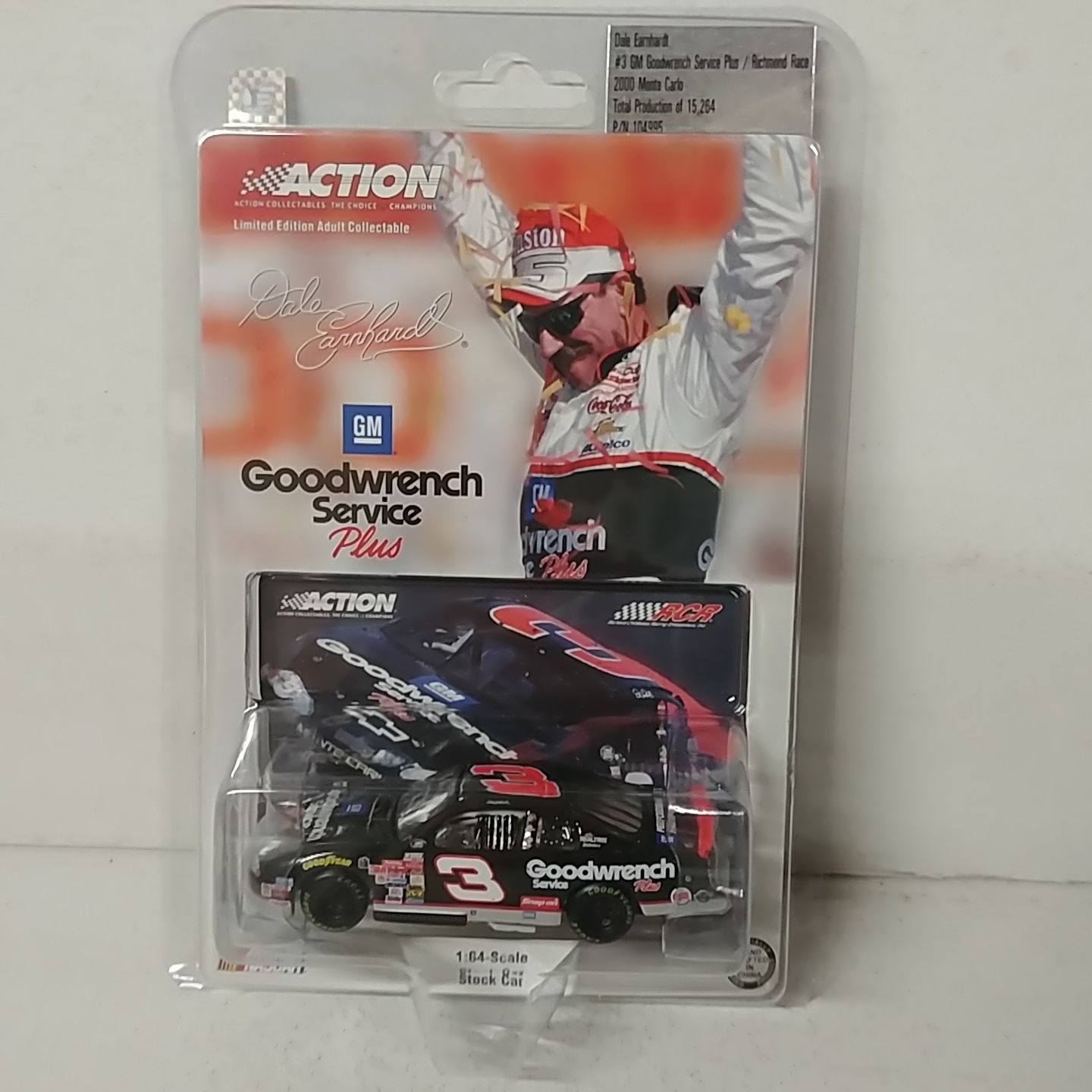 2000 Dale Earnhardt 1/64th Goodwrench "Richmond No Bull 5" ARC Monte Carlo