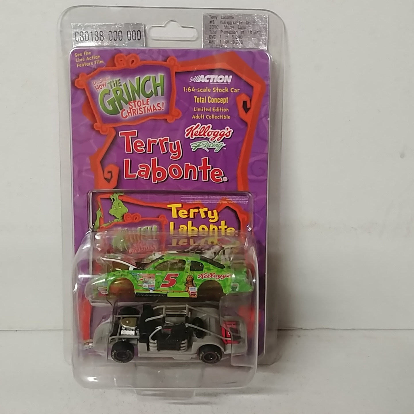 2000 Terry Labonte 1/64th Kelloggs  "Grinch" Total Concept Monte Carlo