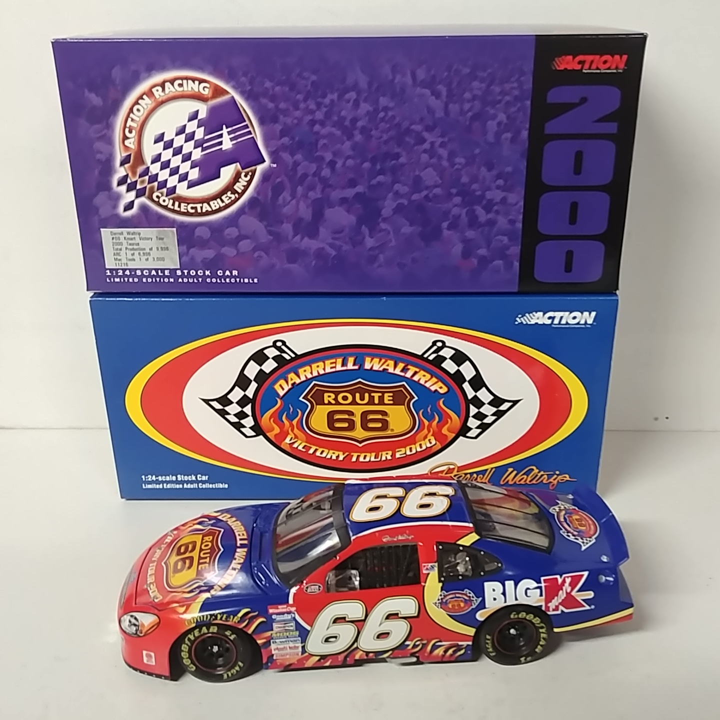 2000 Darrell Waltrip 1/24th Big Kmart "Victory Tour" c/w car