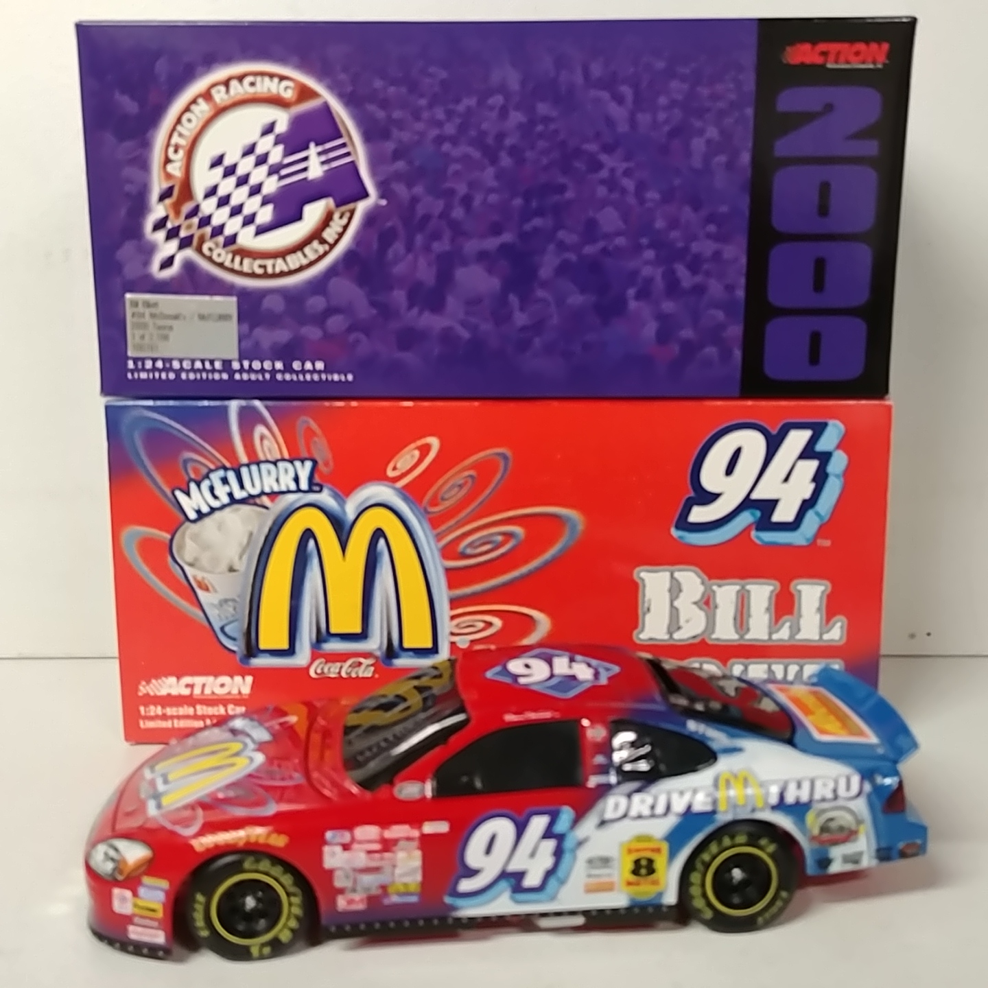 2000 Bill Elliott 1/24th MsDonald's "McFlurry" b/w bank