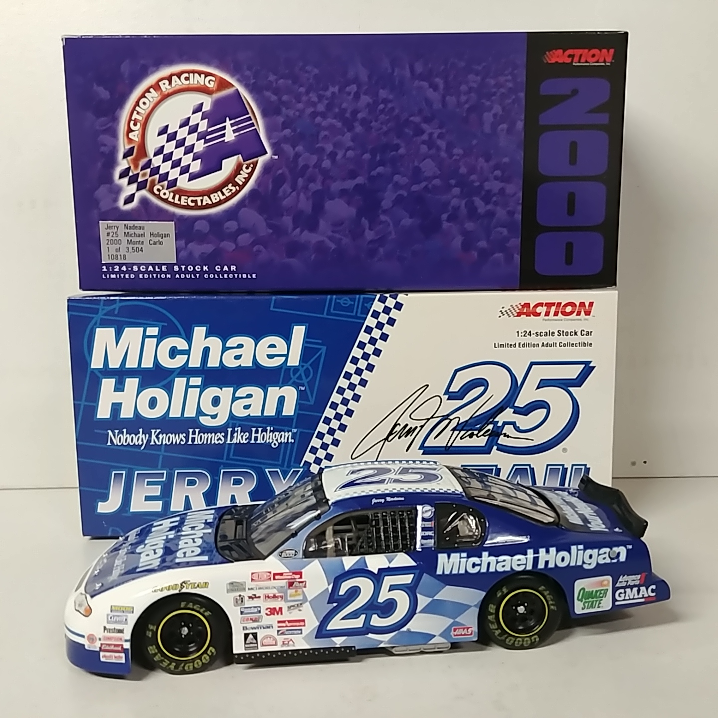 2000 Jerry Nadeau 1/24th Michael Holigan Homes c/w car