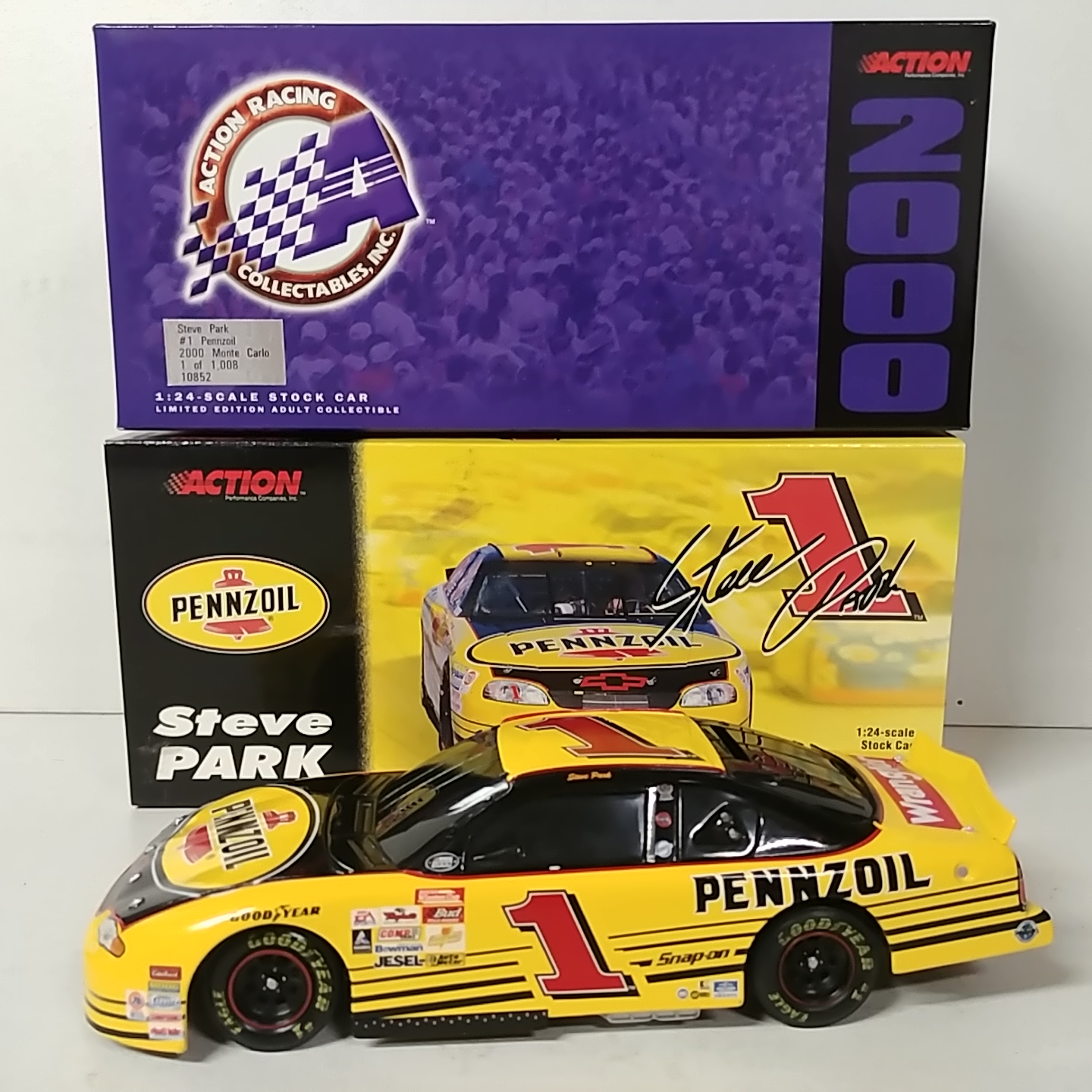 2000 Steve Park 1/24th Pennzoil b/w bank Monte Carlo