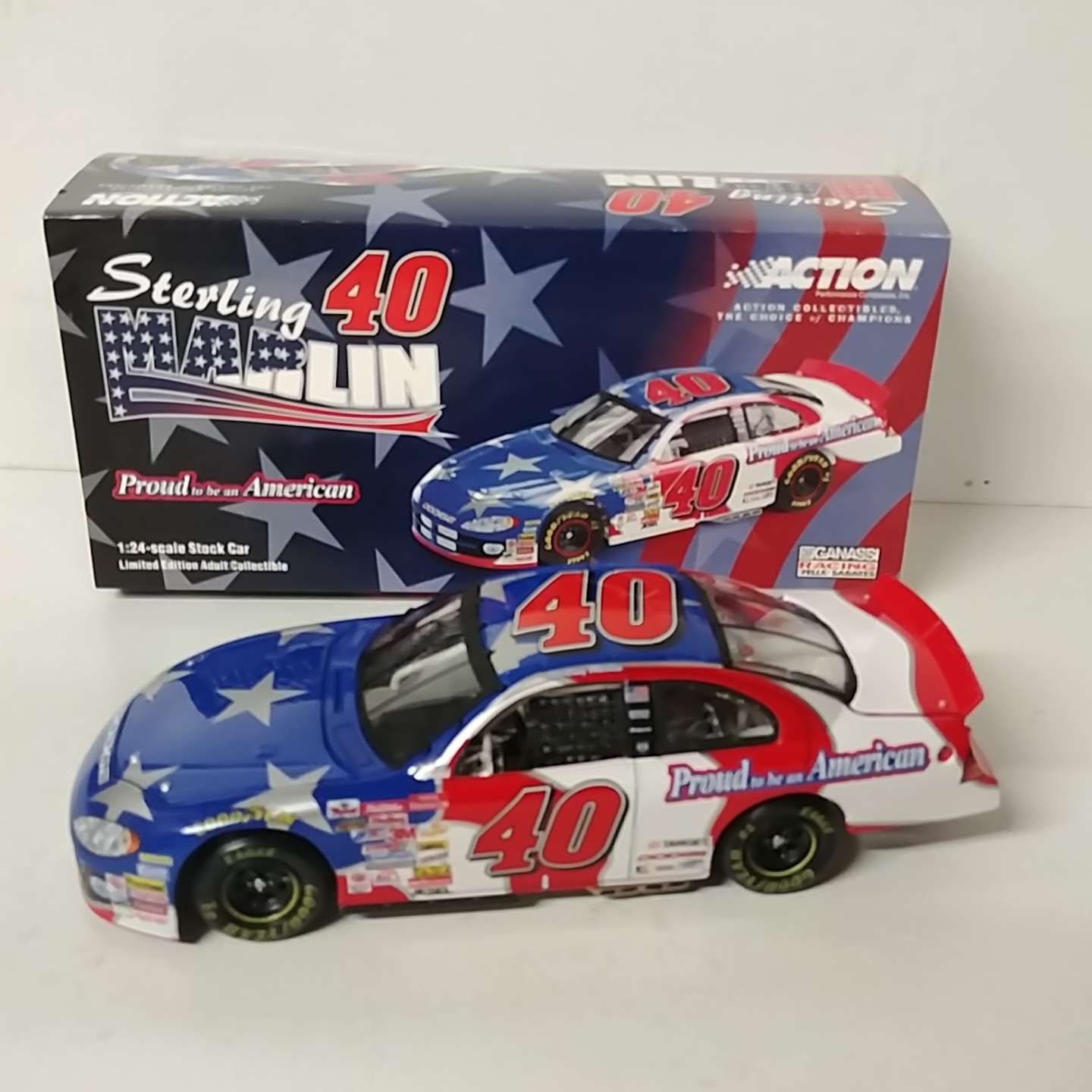 2001 Sterling Marlin 1/24th American Pride c/w car