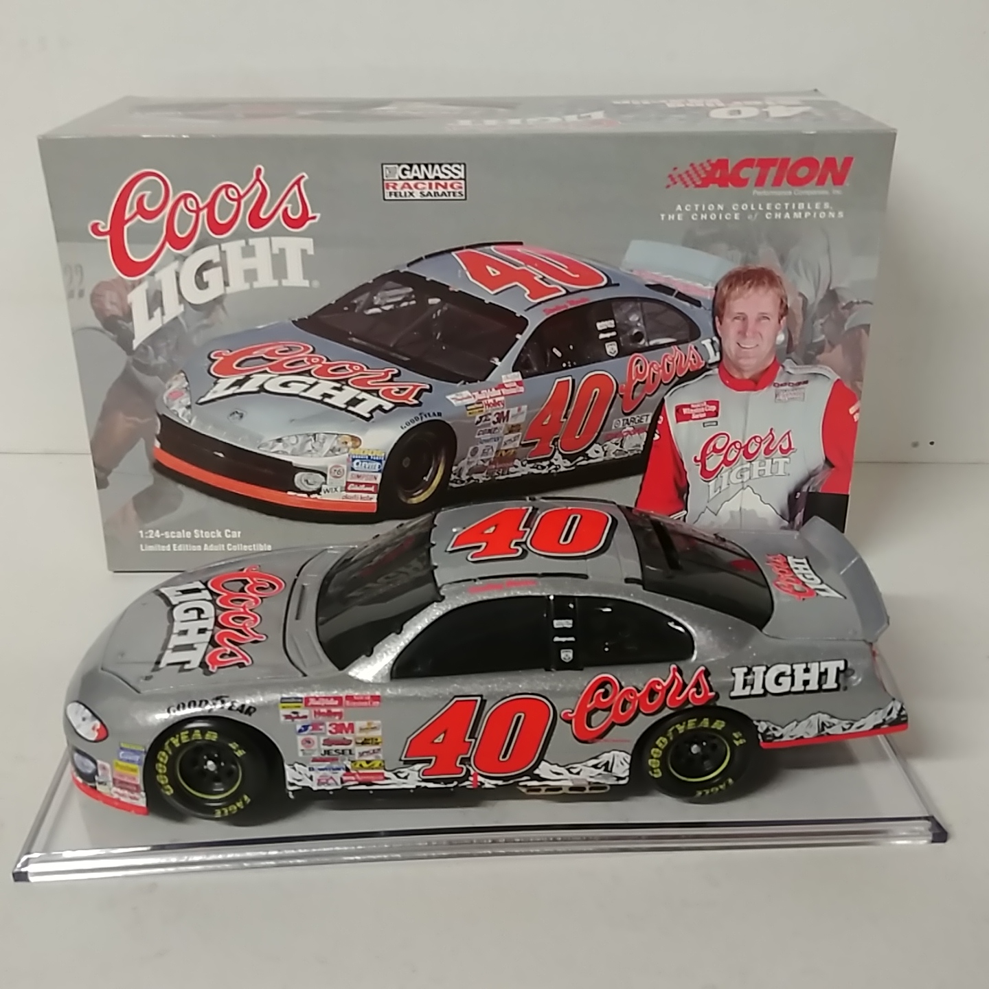 2001 Sterling Marlin 1/24th Coors Light b/w bank