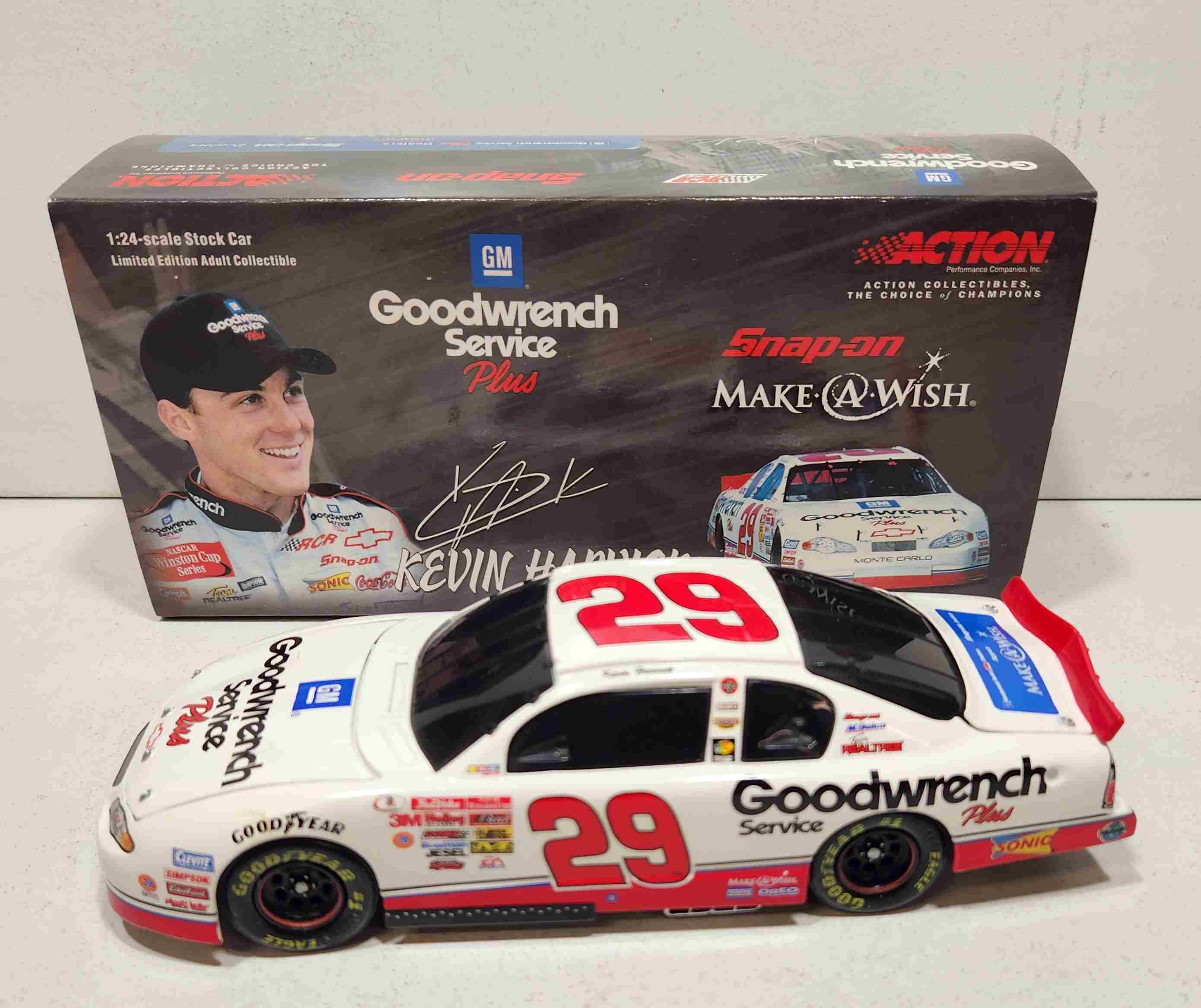 2001 Kevin Harvick 1/24th GM Goodwrench "Make a Wish" "Black Window" Monte Carlo