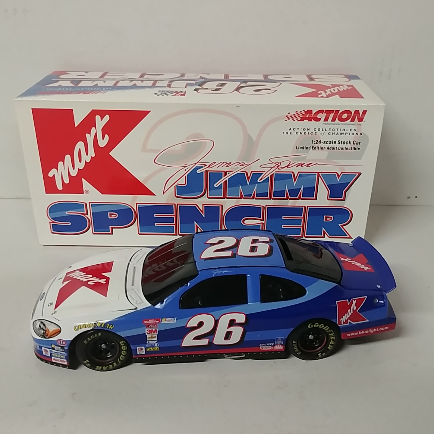 2001 Jimmy Spencer 1/24th Big Kmart b/w bank