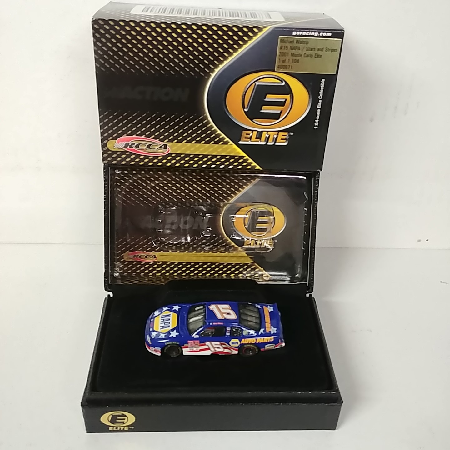 2001 Michael Waltrip 1/64th NAPA "Stars & Strips" Elite car