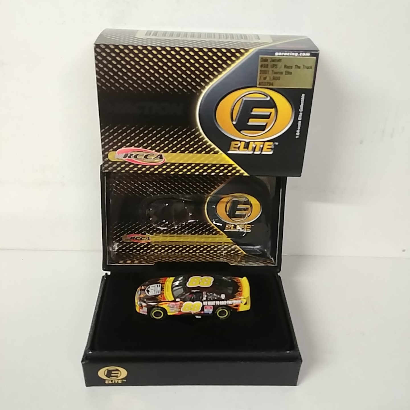 2001 Dale Jarrett 1/64 UPS "We Want to Race the Truck" Elite Taurus