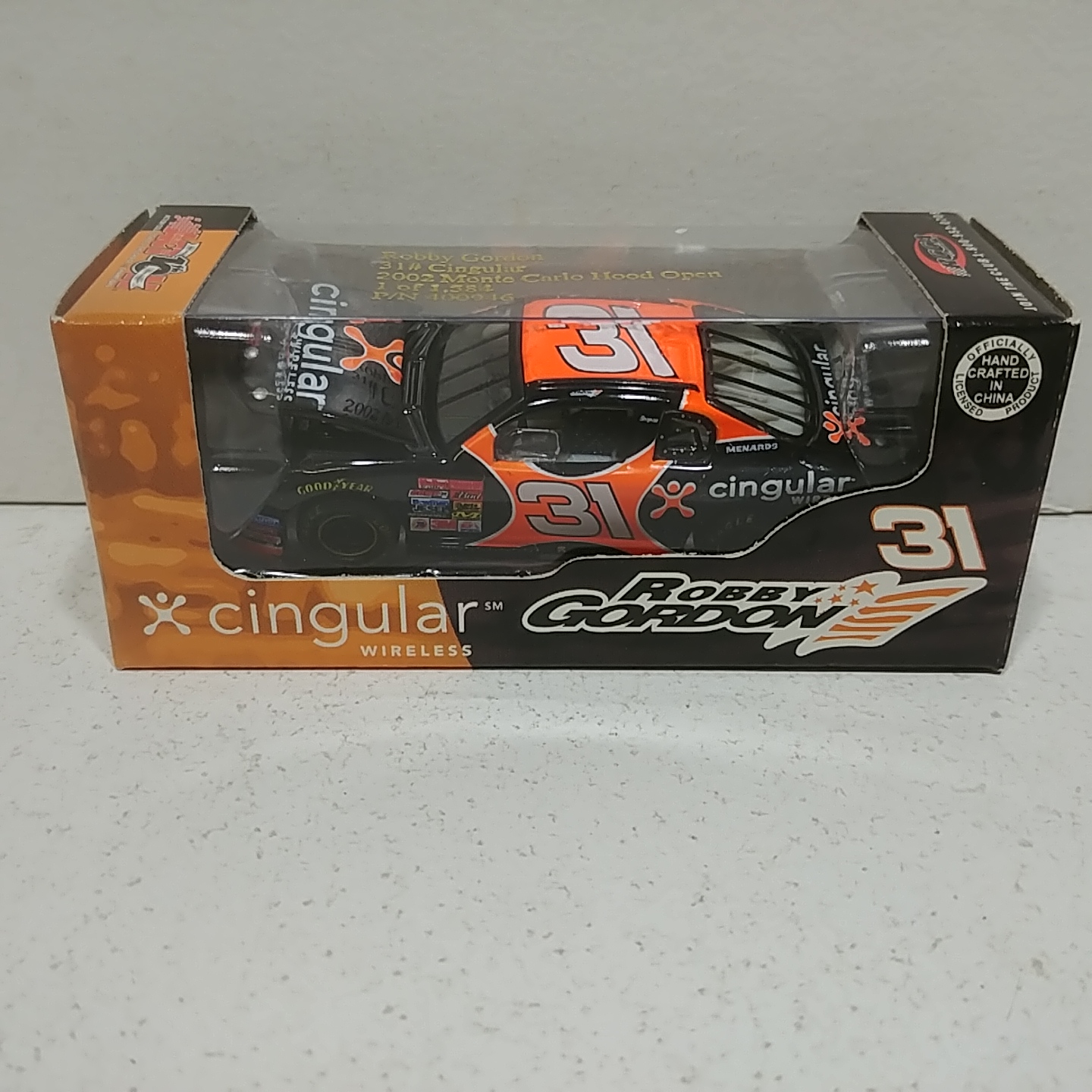 ..2002 Robby Gordon 1/64th Cingular RCCA hood open Monte Carlo