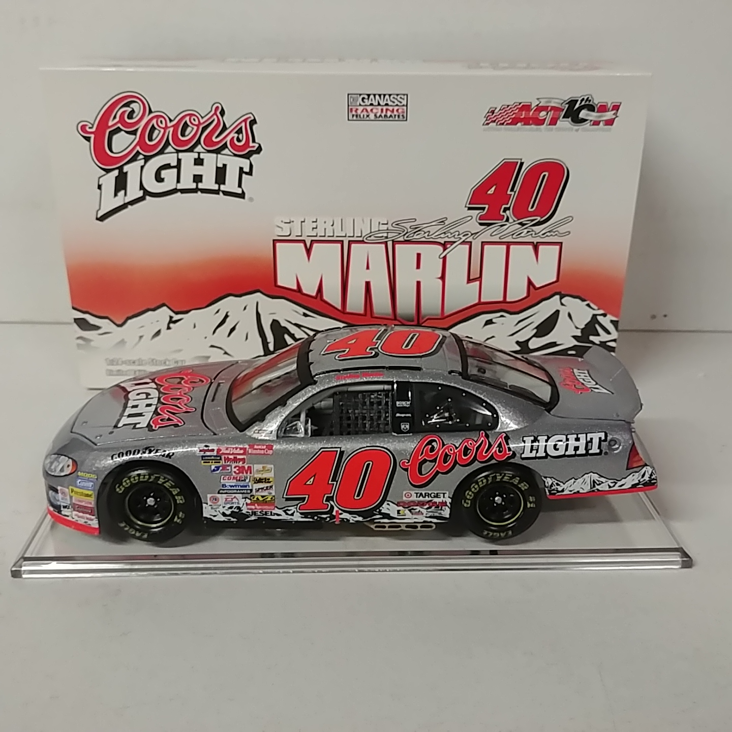 2002 Sterling Marlin 1/24th Coors Light c/w car