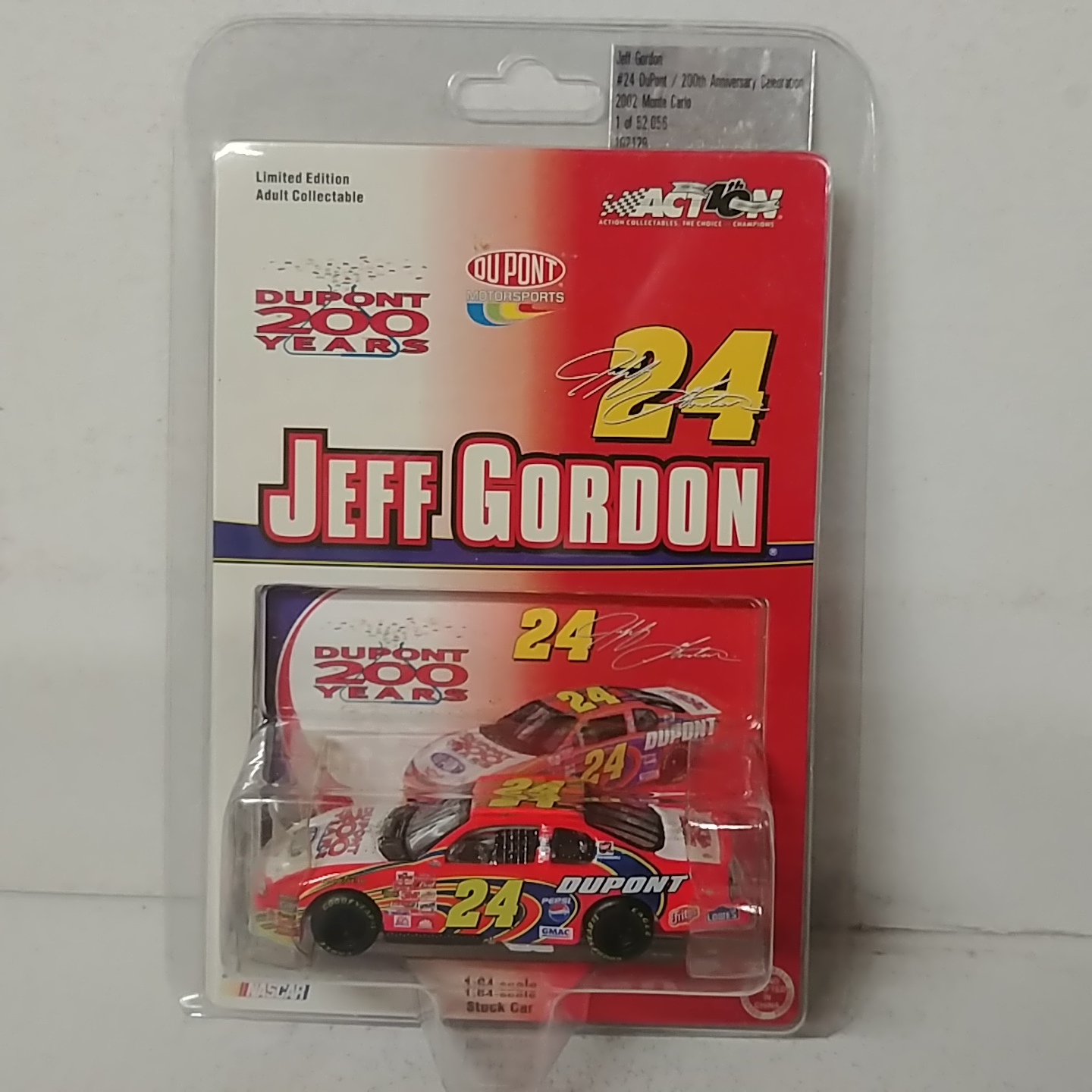 2002 Jeff Gordon 1/64th Dupont  "200th Anniversary" ARC Monte Carlo