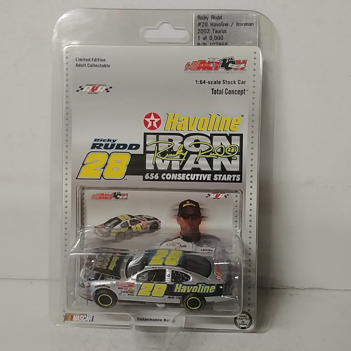 2002 Ricky Rudd 1/64th Havoline "Ironman" Total Concept hood open Taurus