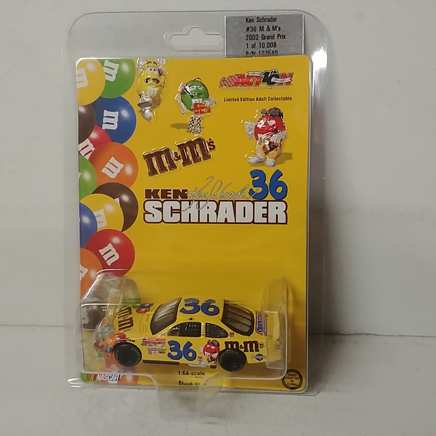 2002 Ken Schrader 1/64th M&M's ARC Grand Prix