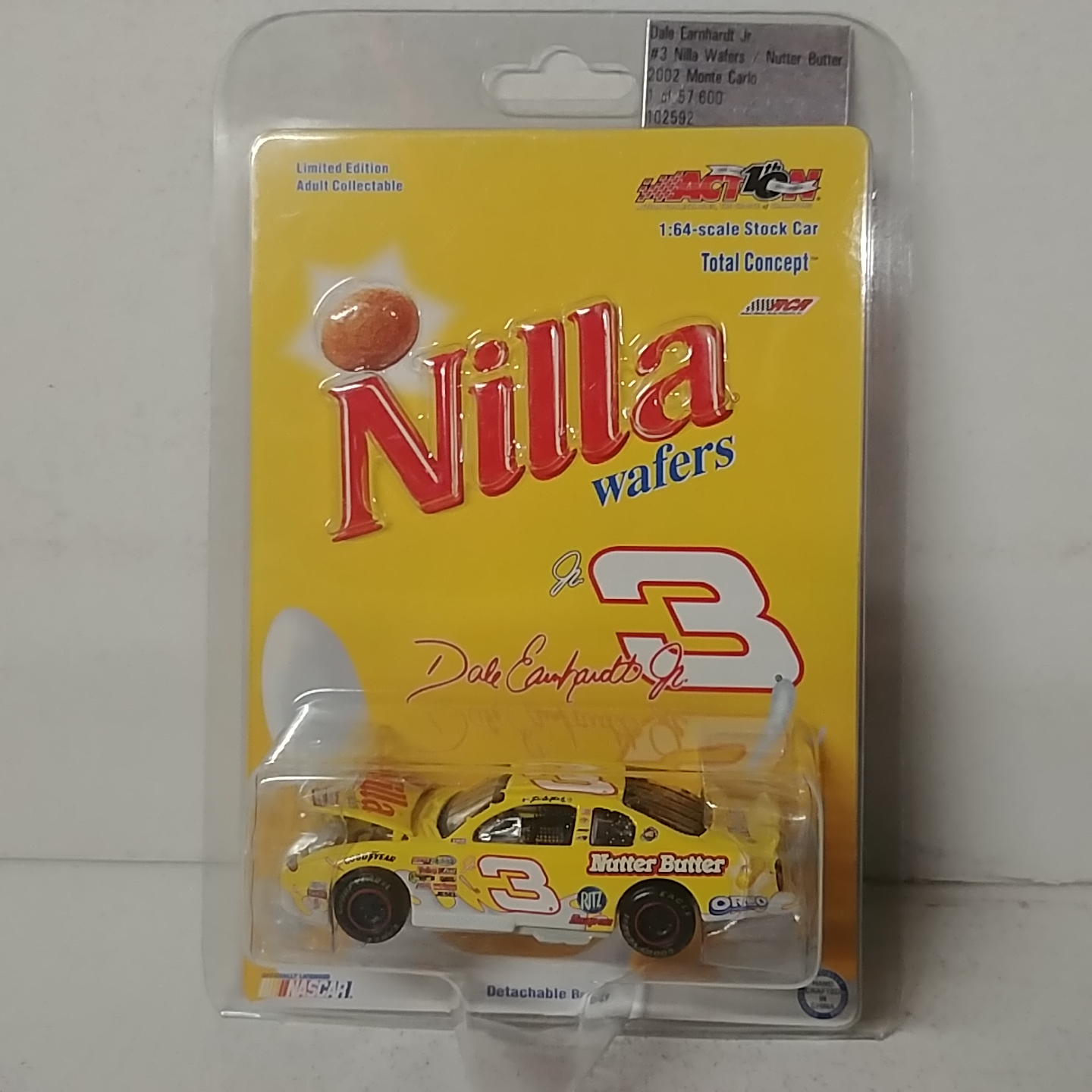 2002 Dale Earnhardt Jr 1/64th Nilla Wafers "Busch Series" Total Concept hood open Monte Carlo