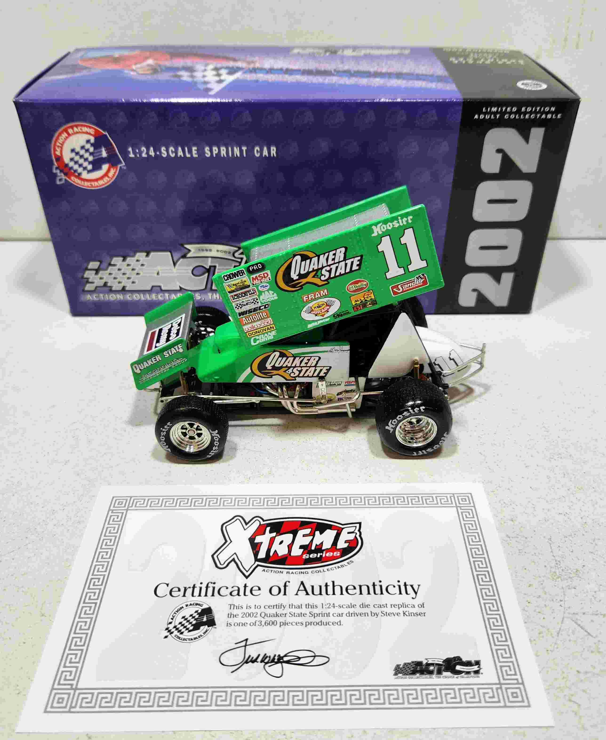 2002 Steve Kinser 1/24th Quaker State sprint car