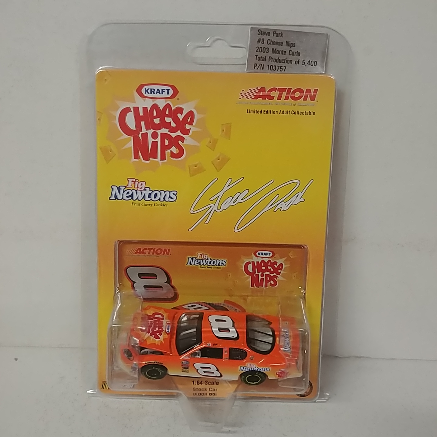 2003 Steve Park 1/64th Cheese Nips "Busch Series" ARC hood open Monte Carlo