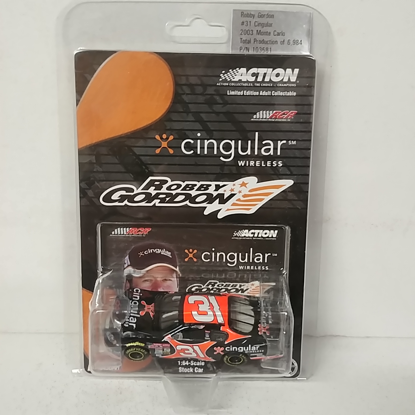 2003 Robby Gordon 1/64th Cingular ARC hood open Monte Carlo