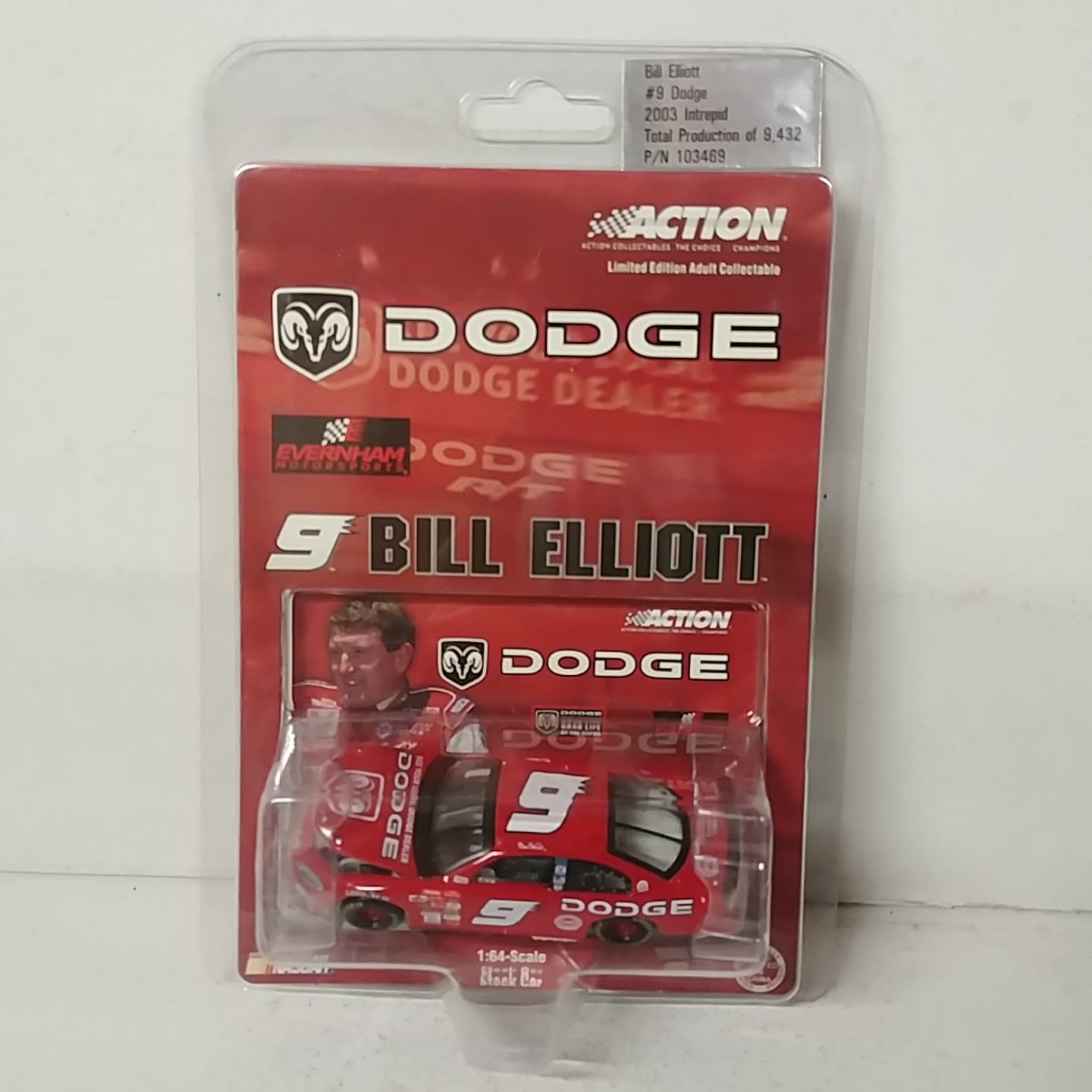 2003 Bill Elliott 1/64th Dodge Dealers ARC hood open Intrepid 