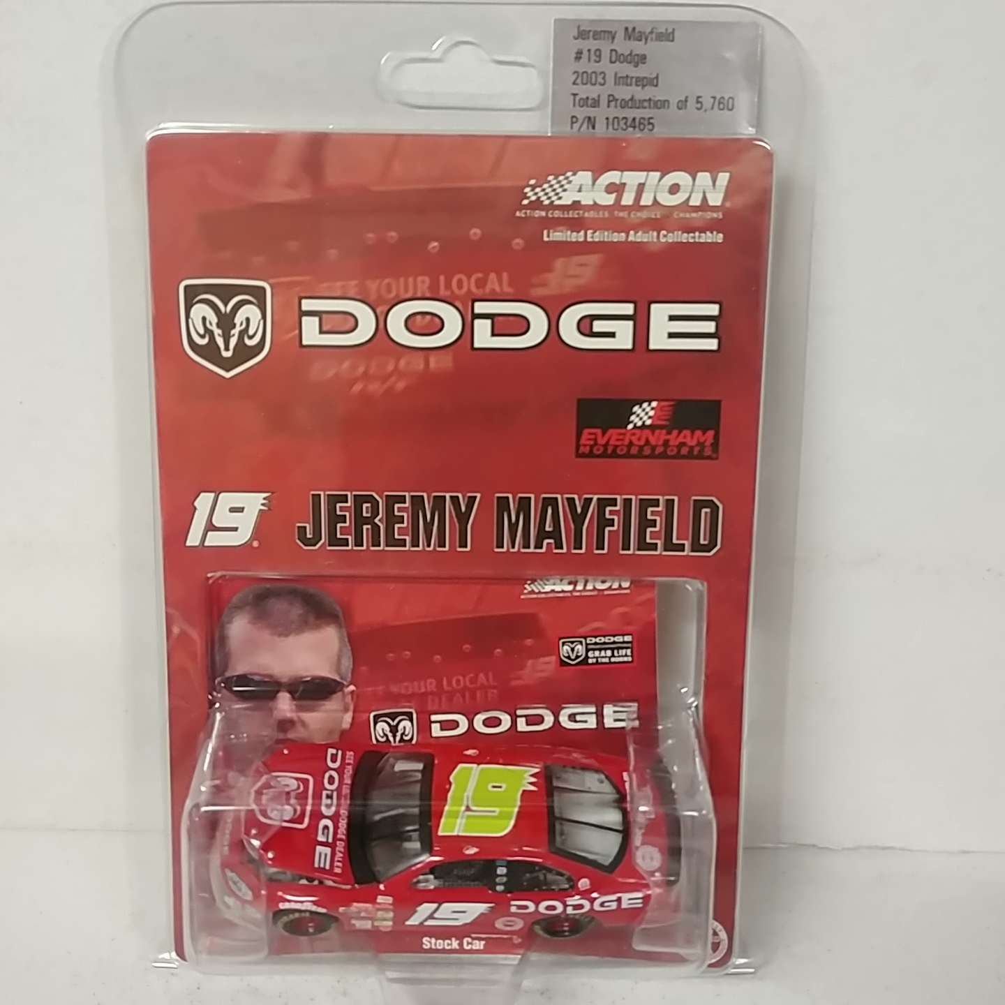 2003 Jeremy Mayfield 1/64th Dodge Dealers ARC hood open Intrepid