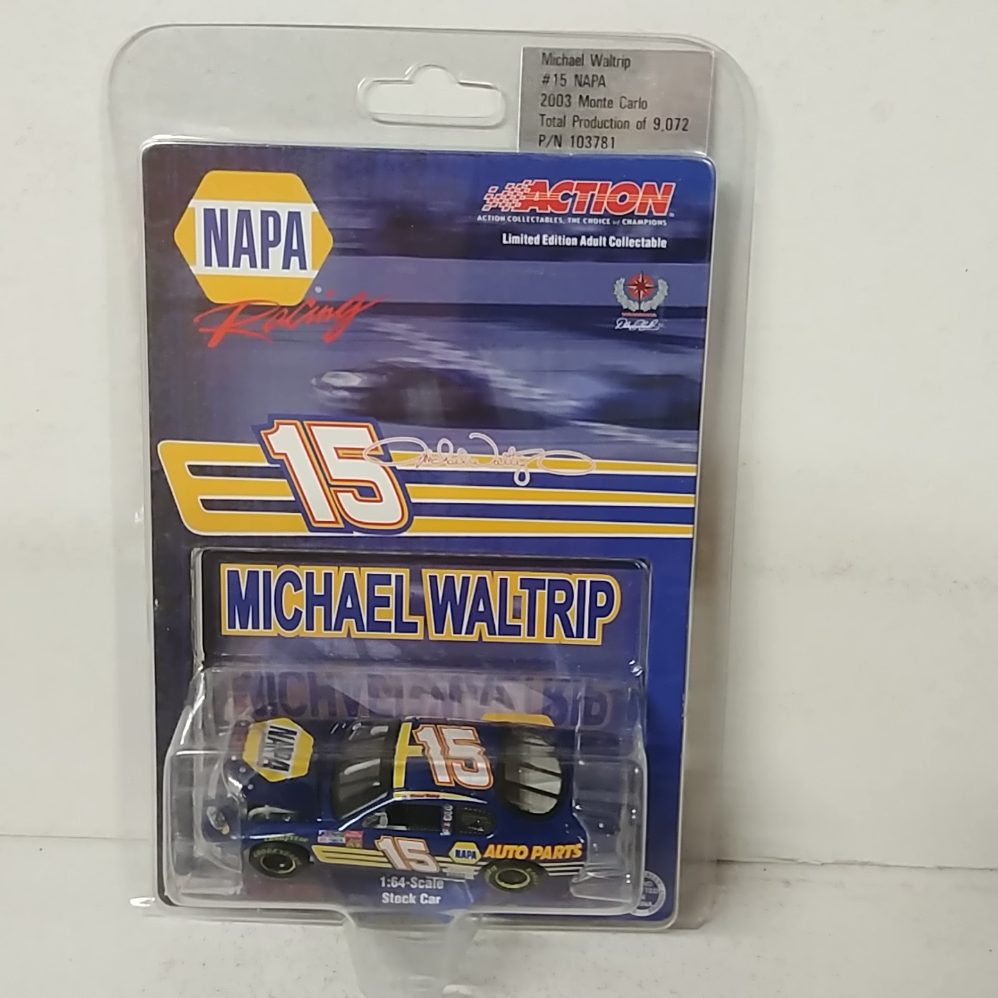 2003 Michael Waltrip 1/64th NAPA ARC hood open Monte Carlo