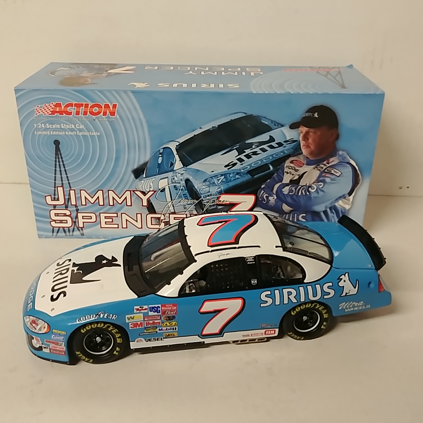 2003 Jimmy Spencer 1/24th Sirius c/w car