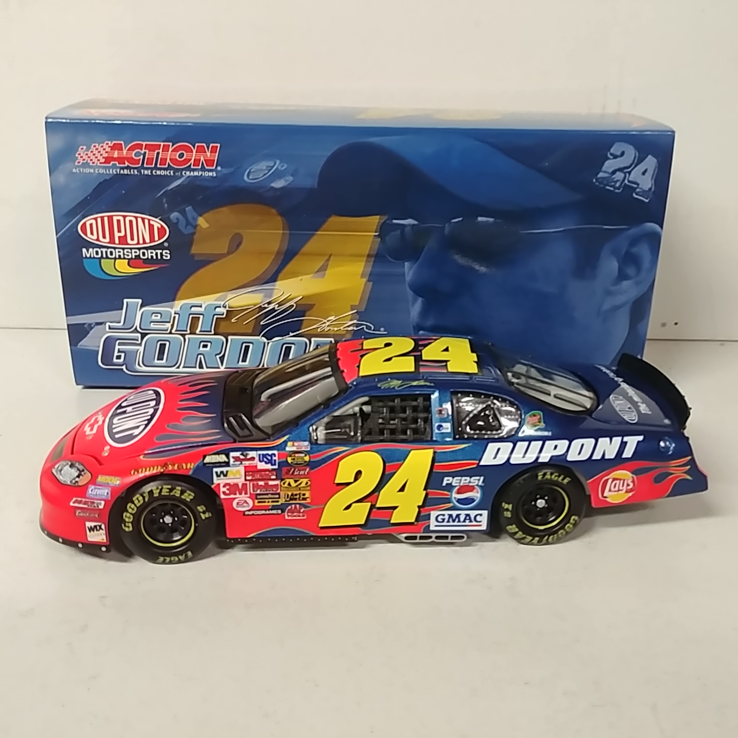 2004 Jeff Gordon 1/24th DuPont c/w car